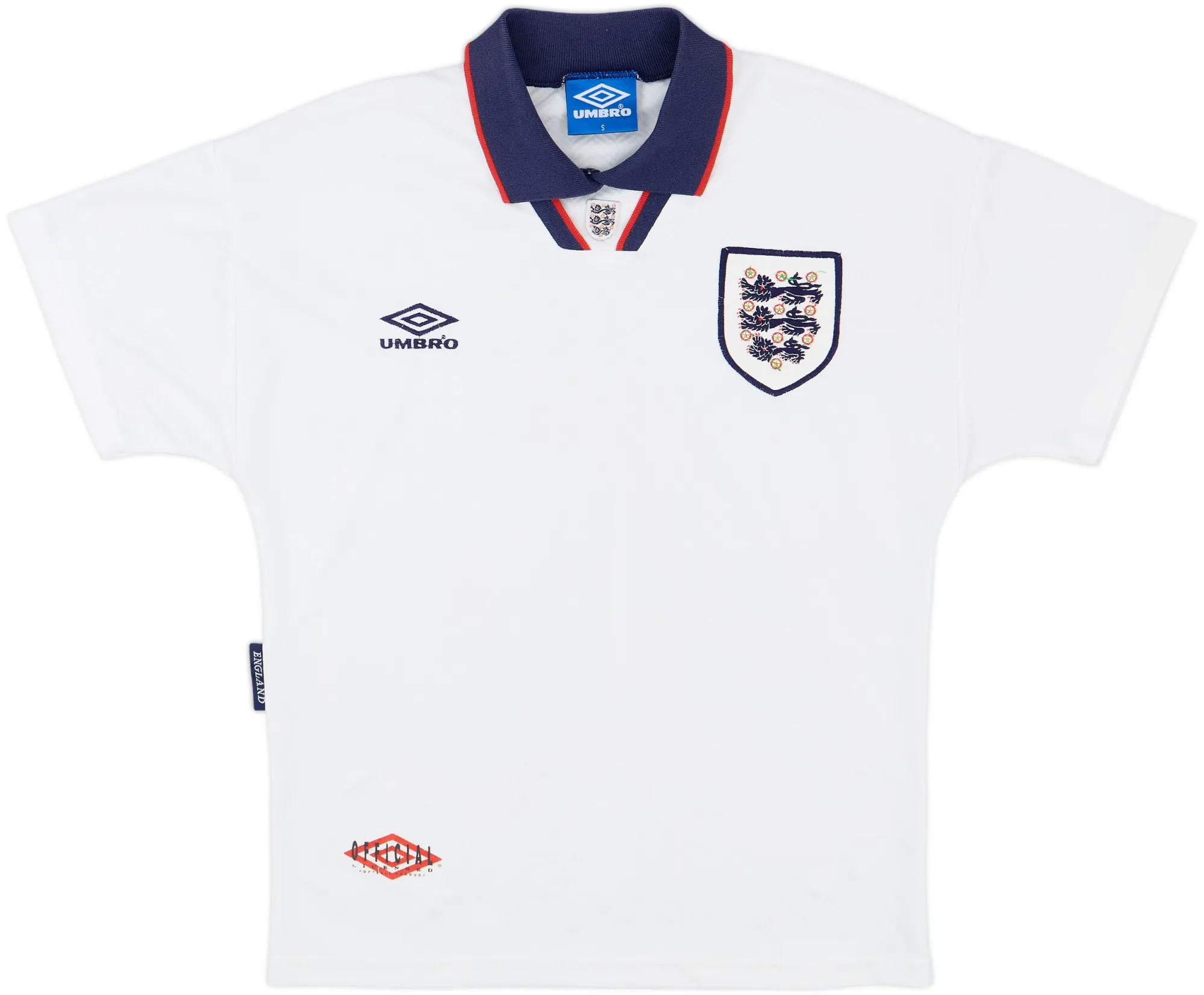 Umbro England Mens SS Home Shirt 1993