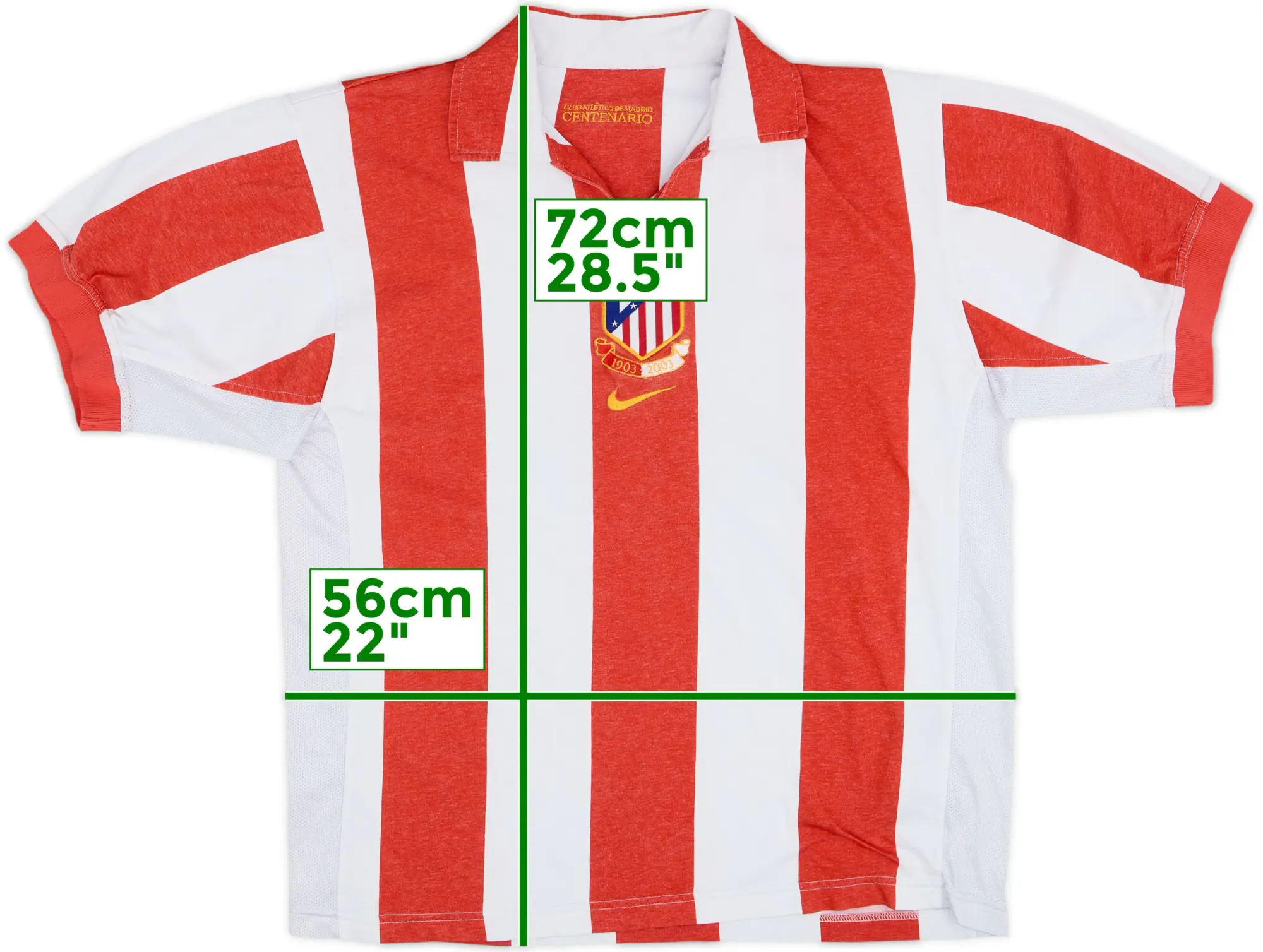 Nike Atlético Madrid Mens SS Home Shirt 2003/04