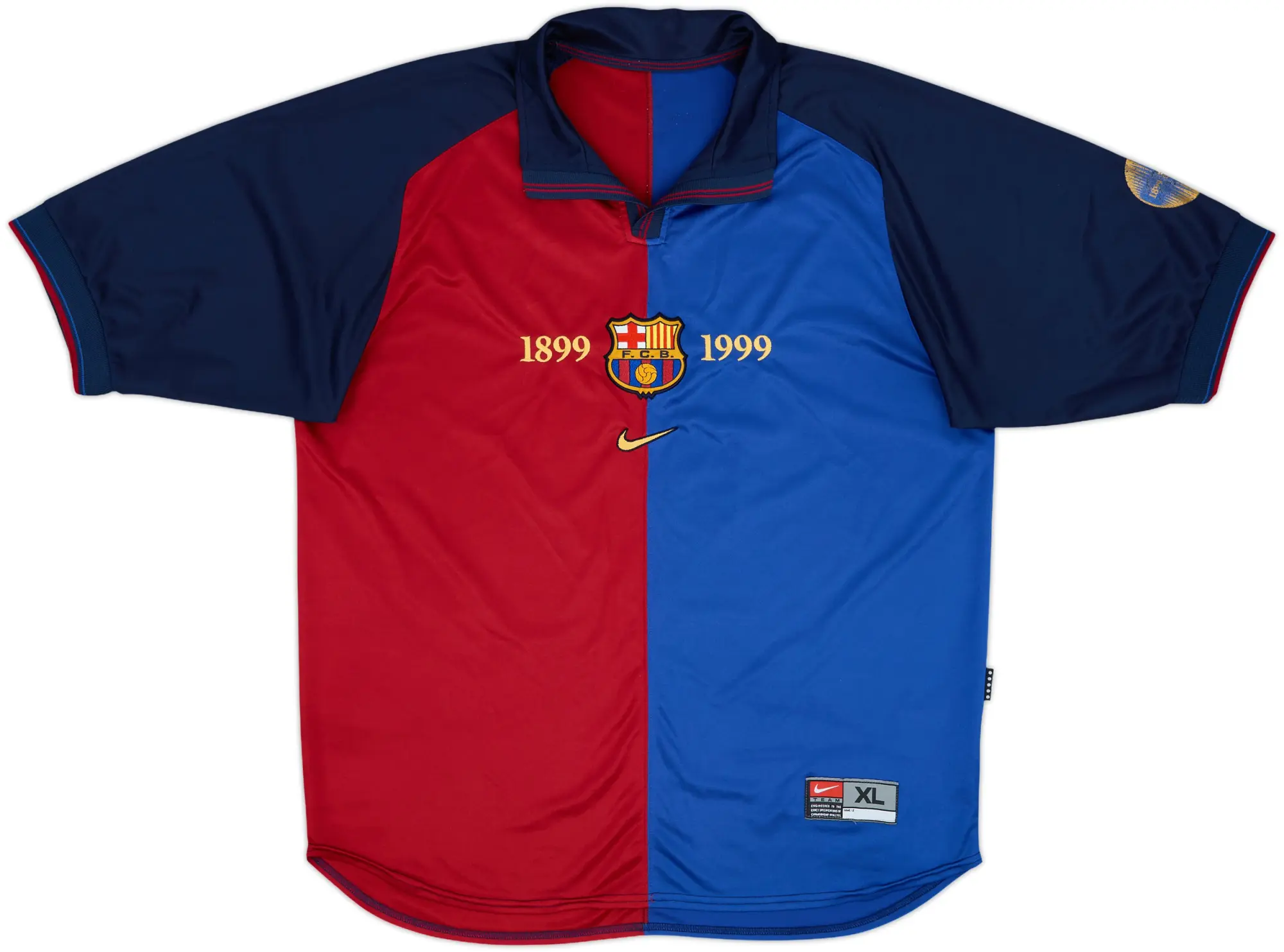 Nike Barcelona Mens SS Home Shirt 1999/00