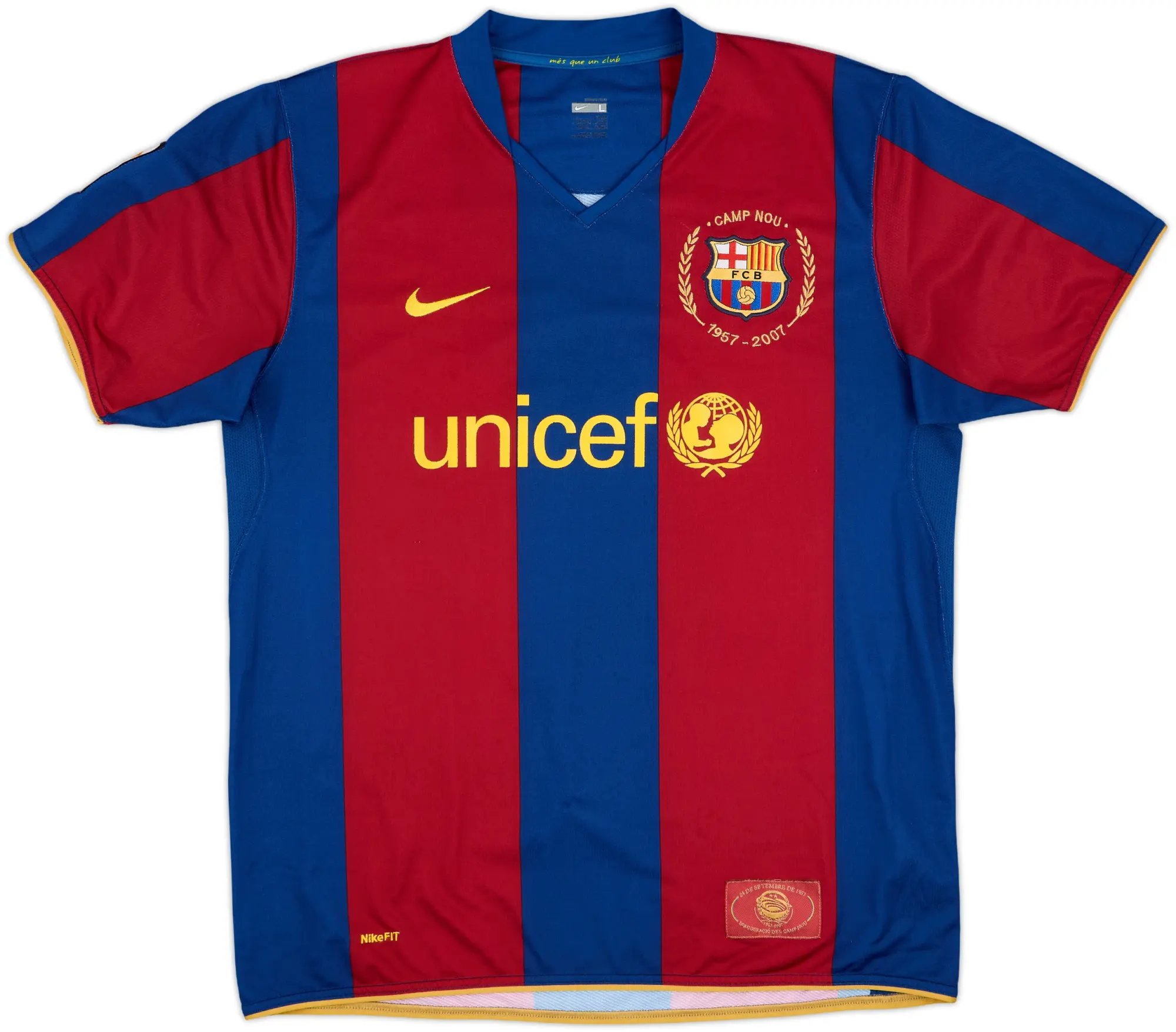 Nike Barcelona Mens SS Home Shirt 2007/08