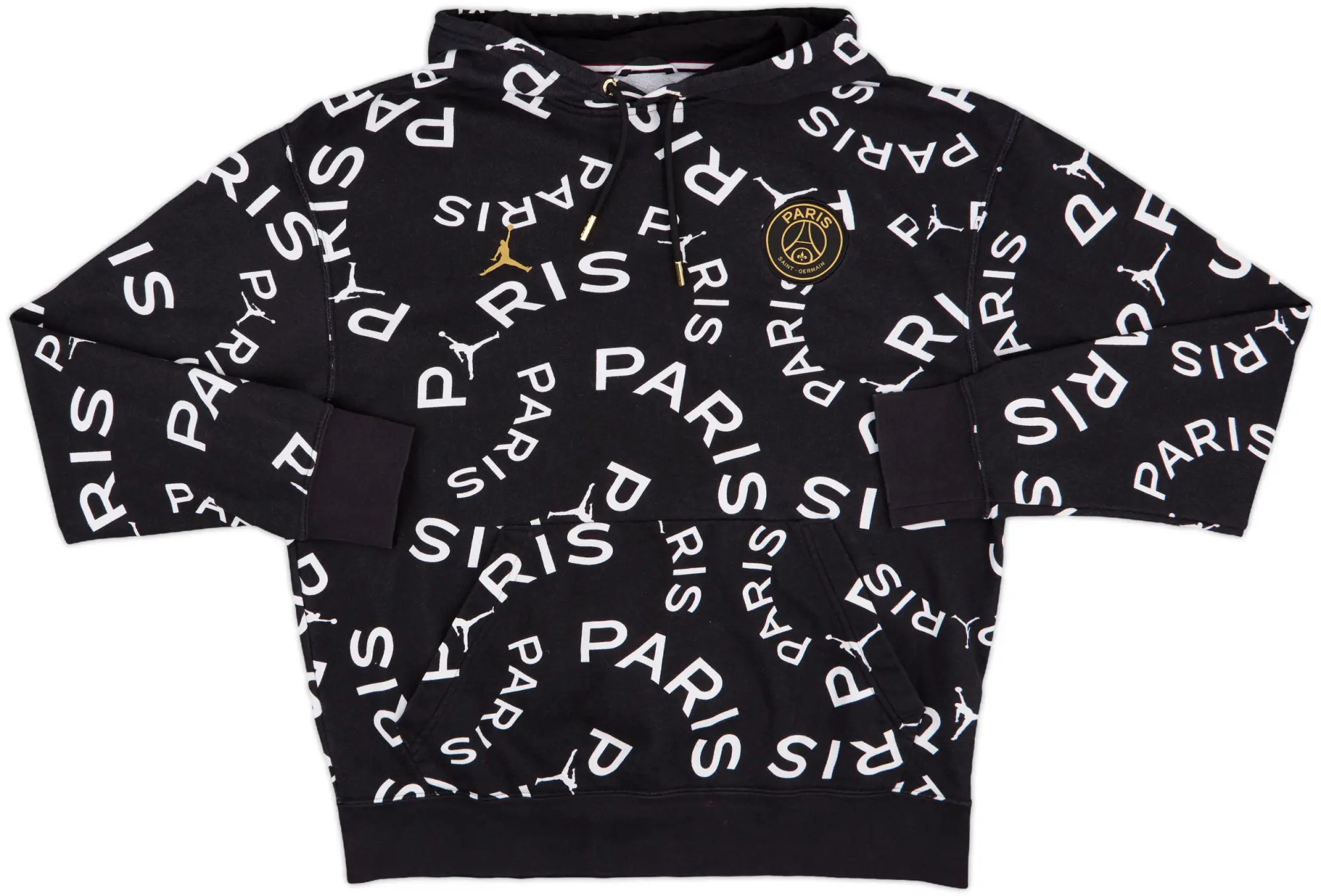 2020-21 Paris Saint-Germain Jordan Hooded Sweat Top - 8/10 - (L)