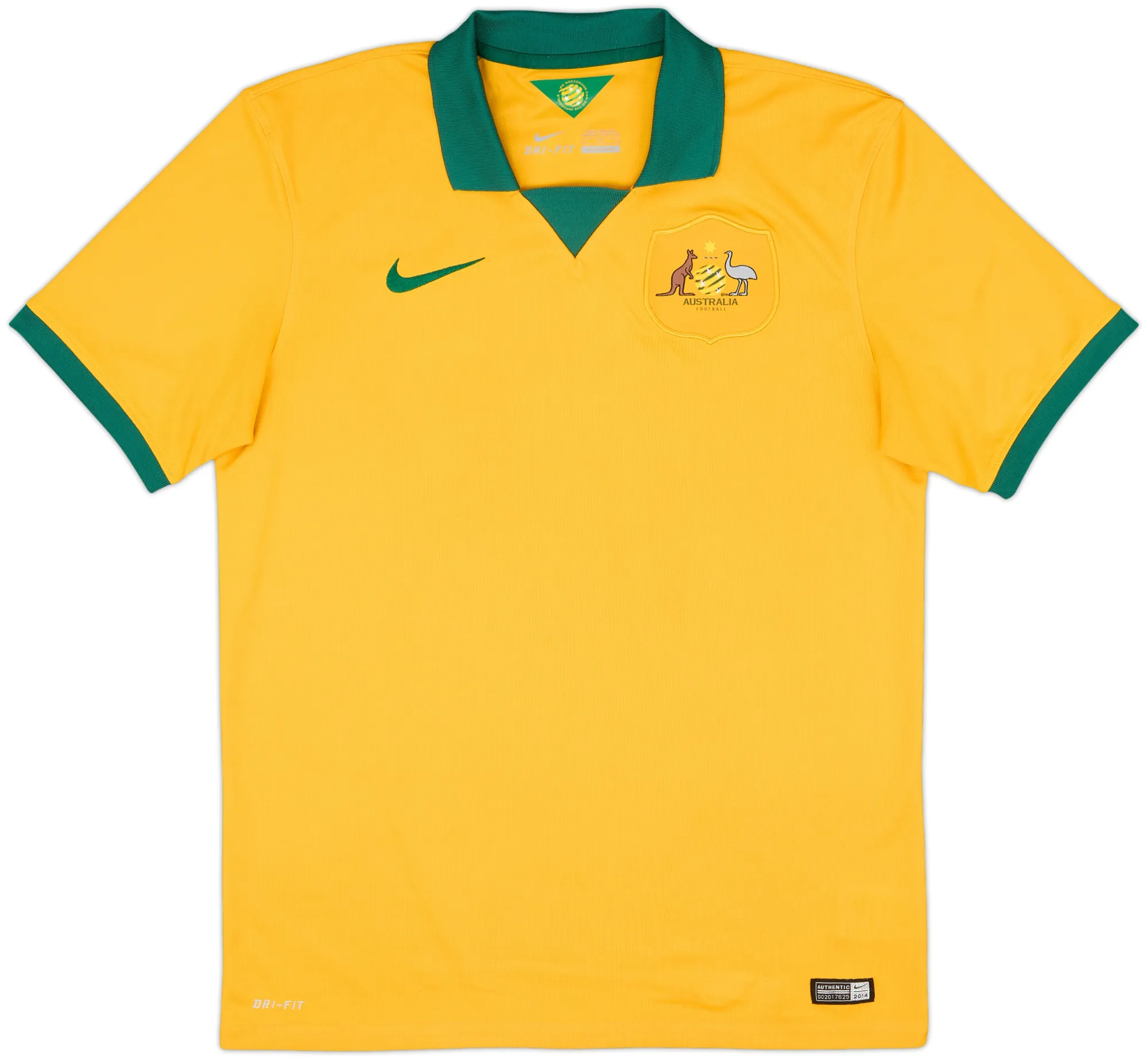 Nike Australia Mens SS Home Shirt 2014