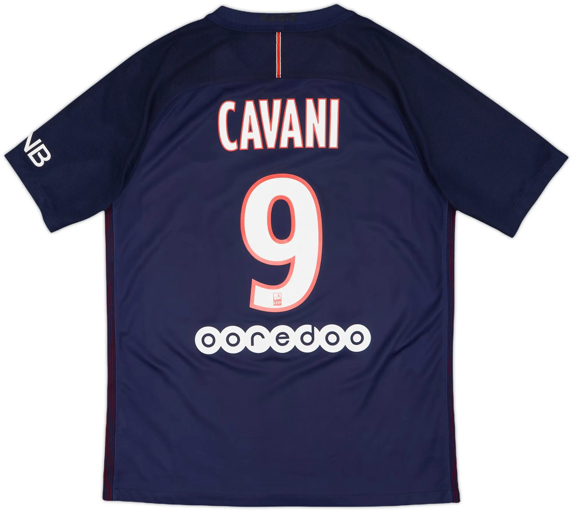 2016-17 Paris Saint-Germain Home Shirt Cavani #9 - 8/10 - (M)