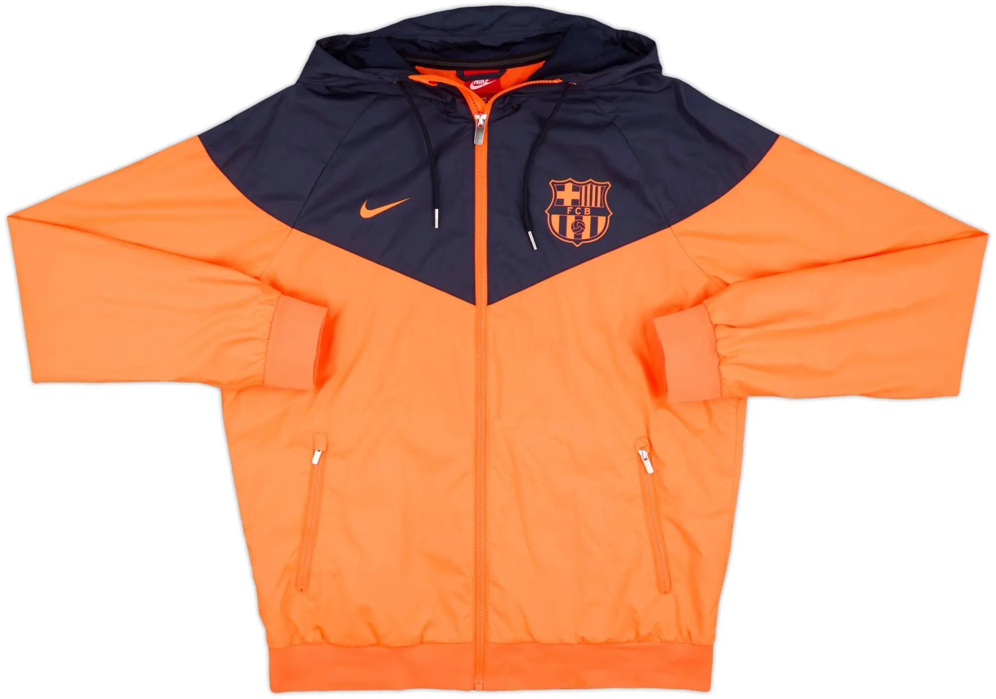 2018-19 Barcelona Nike Hooded Jacket - 9/10 - (M)