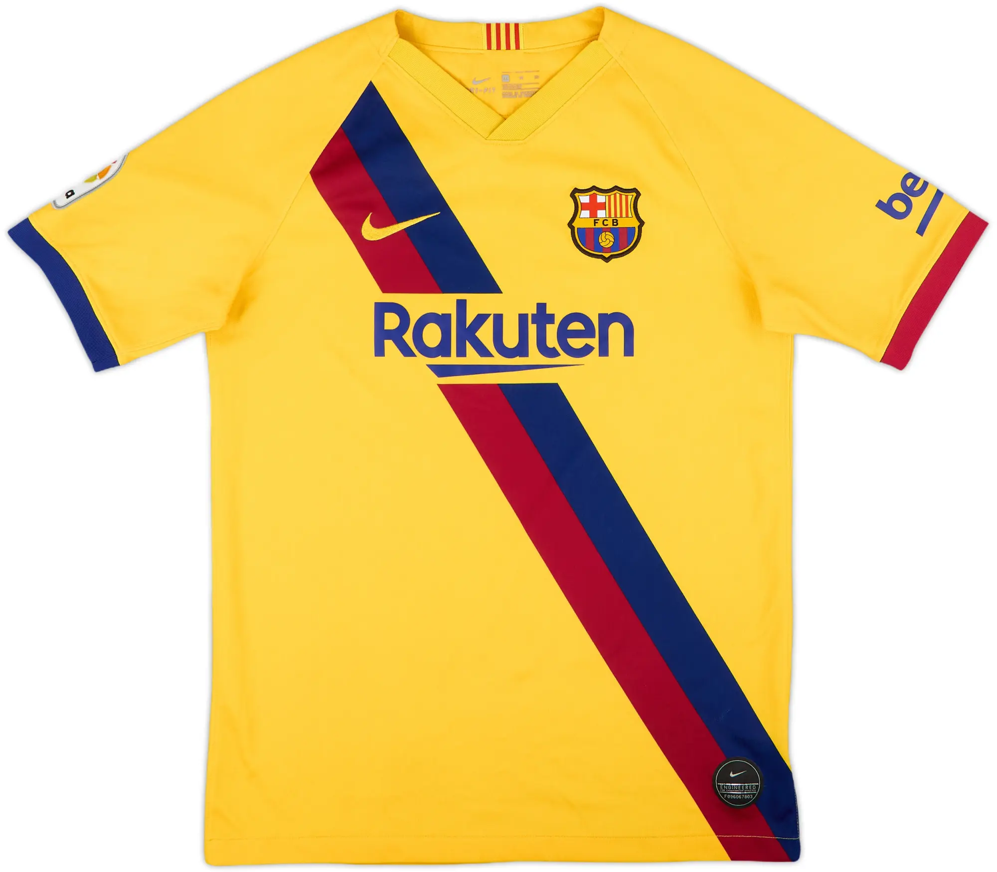 Nike Barcelona Boys SS Away Shirt 2019/20