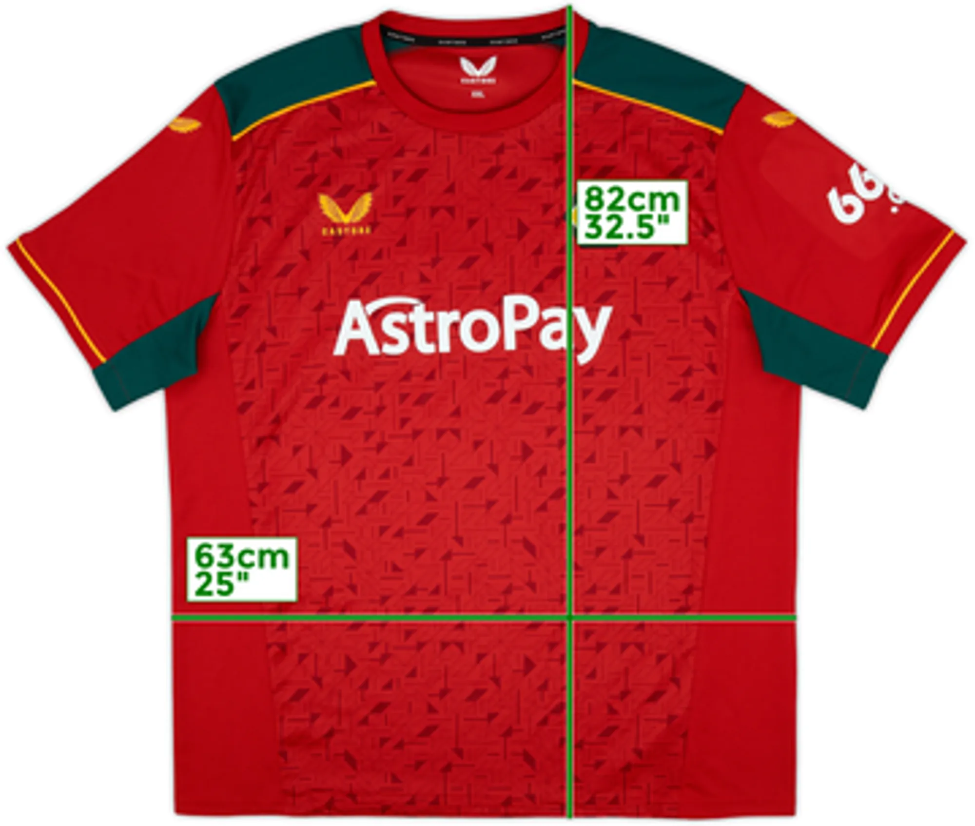 Castore Wolverhampton Wanderers Mens SS Away Shirt 2023/24