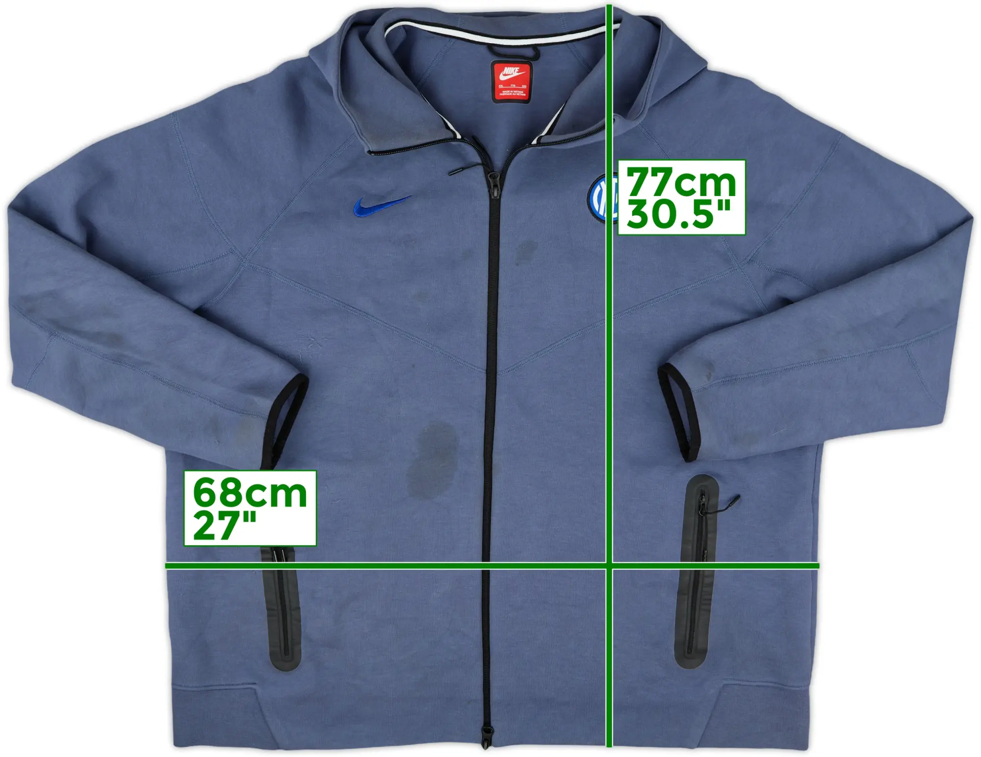 2024-25 Inter Milan Nike Hooded Track Jacket - 5/10 - (XXL)