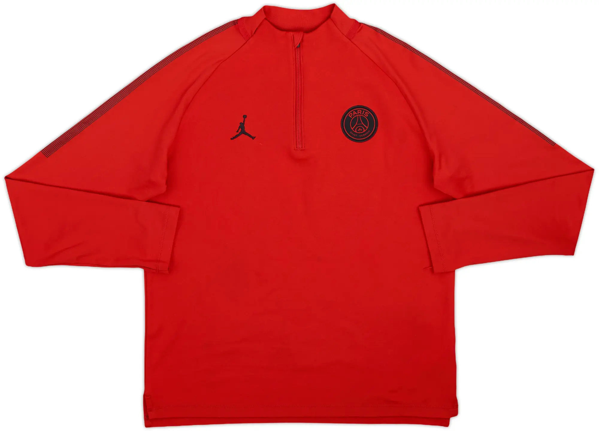 2018-19 Paris Saint-Germain Nike Jordan 1/4 Zip Drill Top - 9/10 - (XL.Boys)