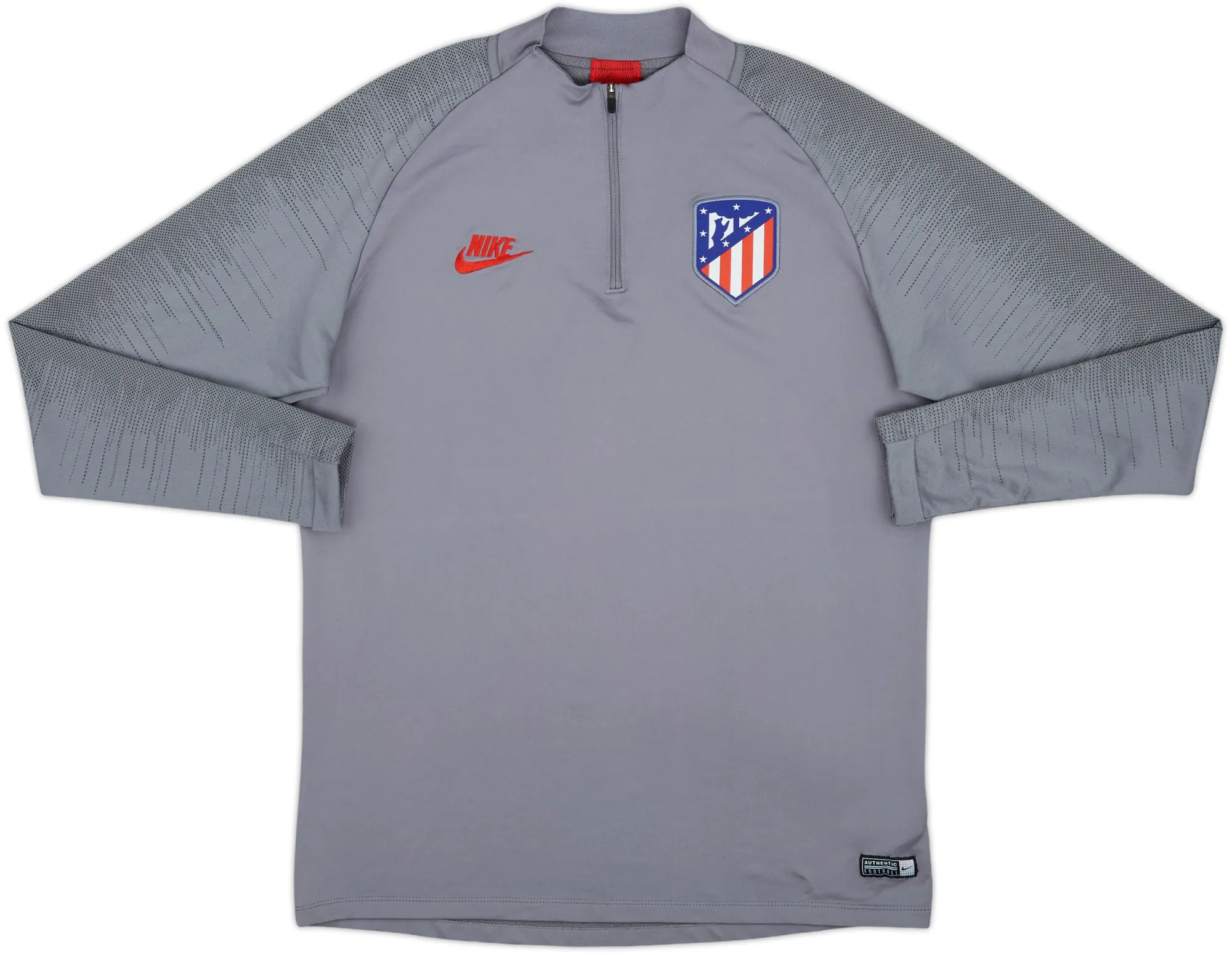 2019-20 Atletico Madrid Nike 1/4 Zip Drill Top - 9/10 - (L)