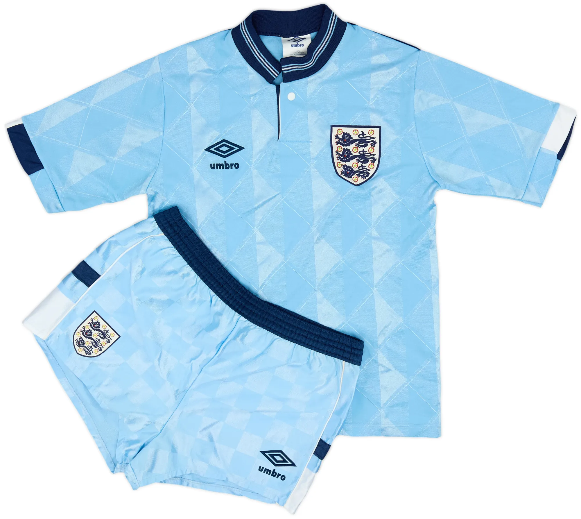 Umbro England Boys SS Third Mini Kit 1987