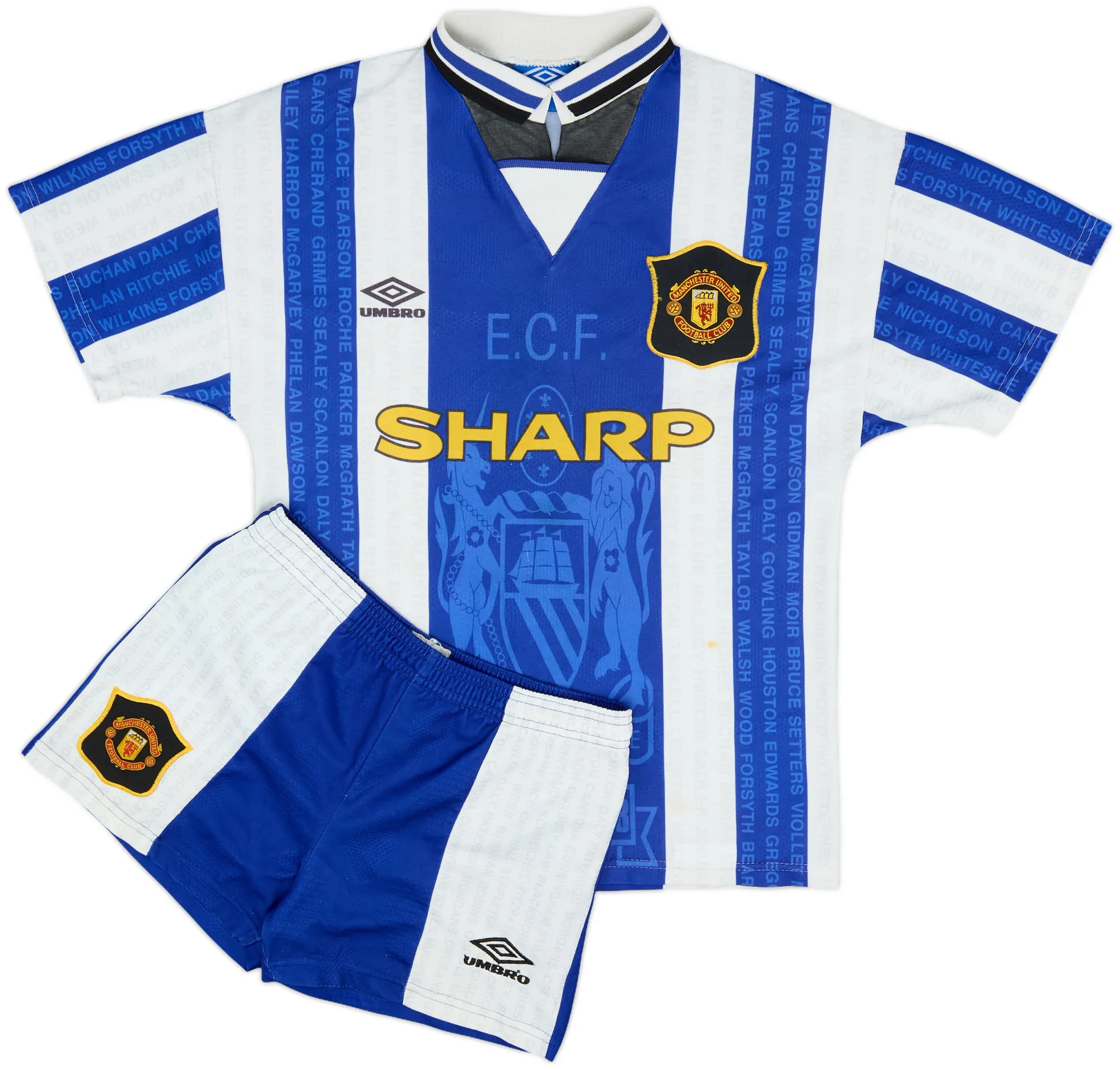 Umbro Manchester United Mens SS Third Mini Kit 1994/96