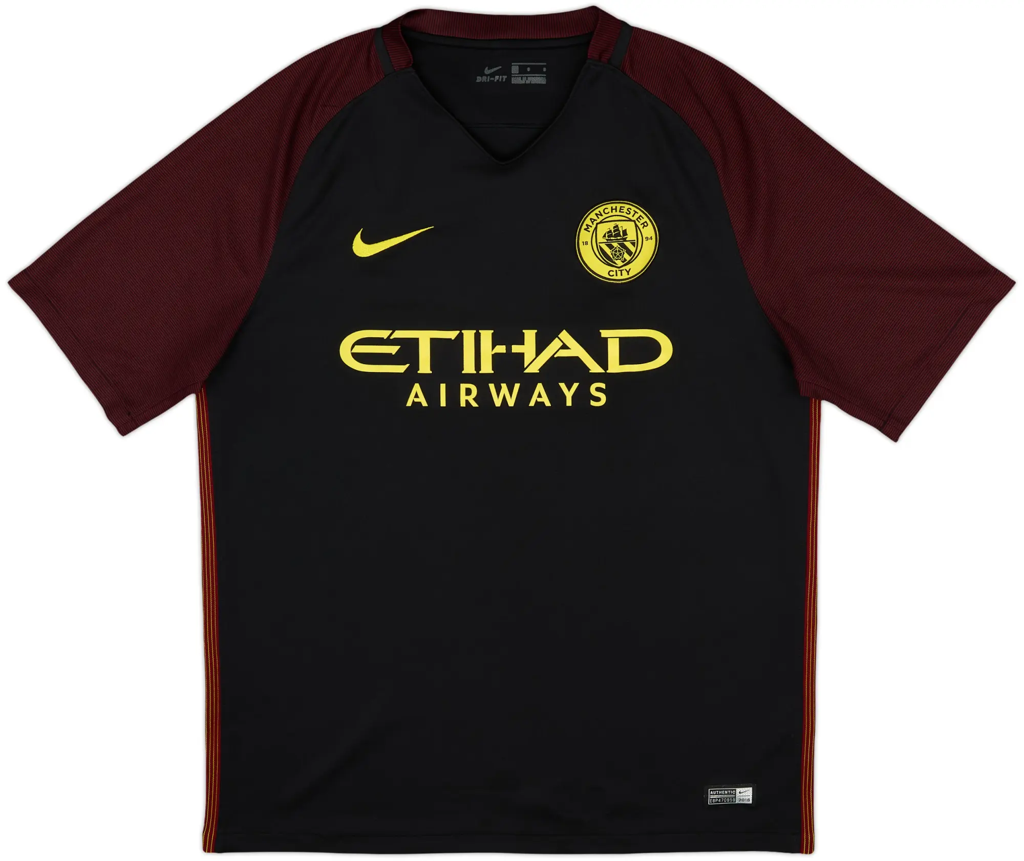 Nike Manchester City Mens SS Away Shirt 2016/17