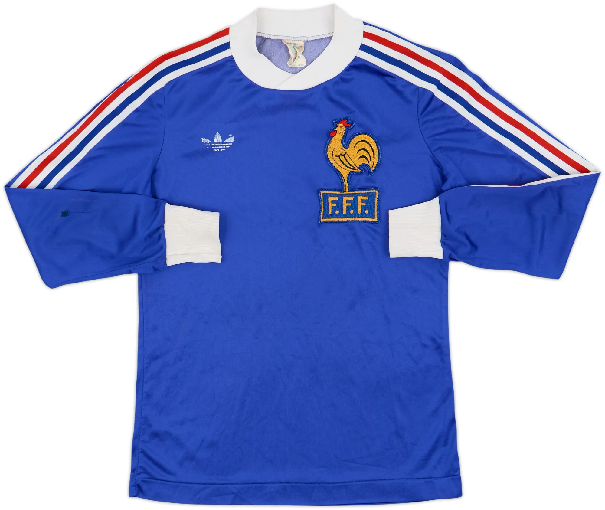 adidas France Boys LS Home Shirt 1978