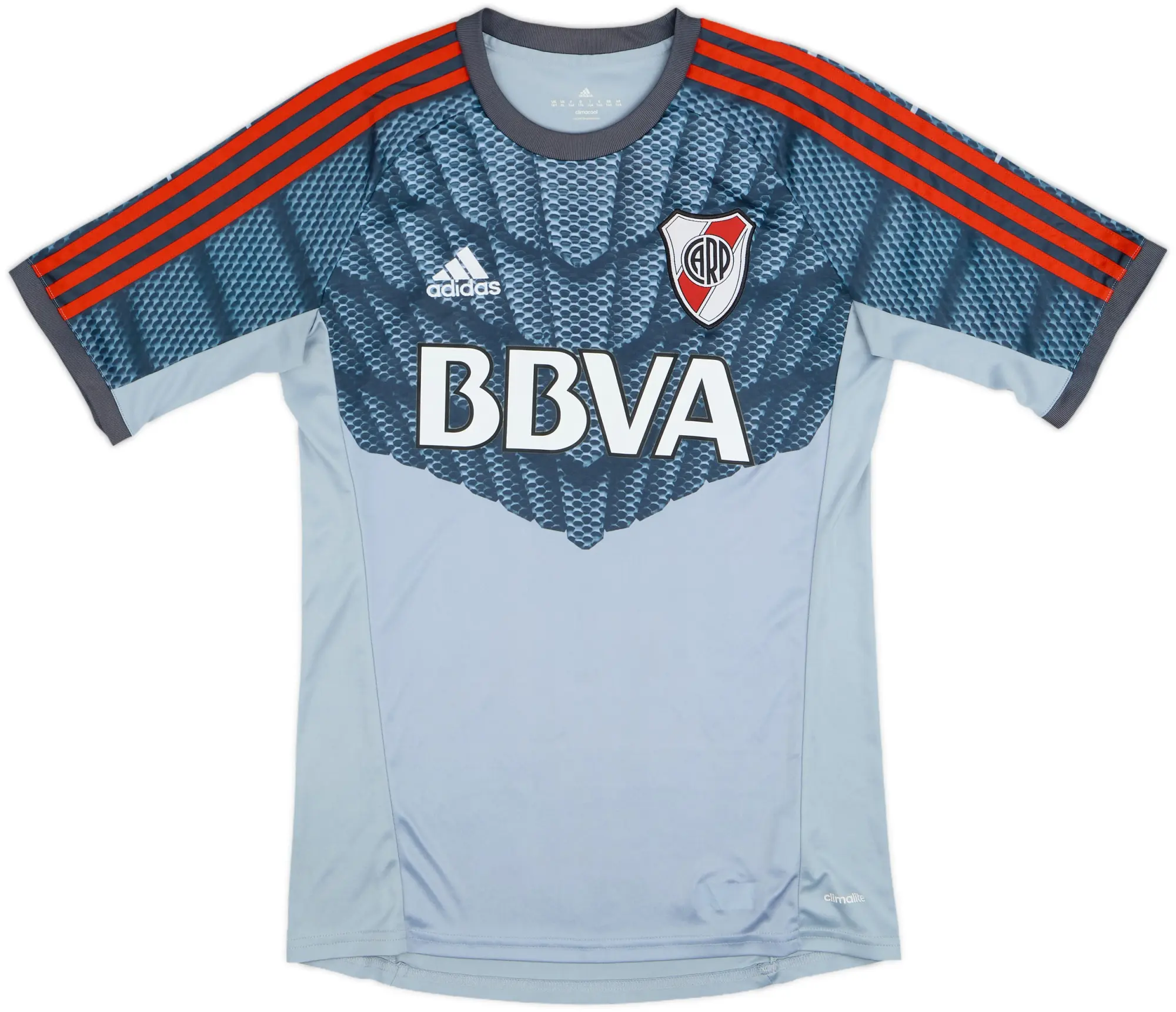 adidas River Plate Boys SS Goalkeeper Home Shirt 2015/16