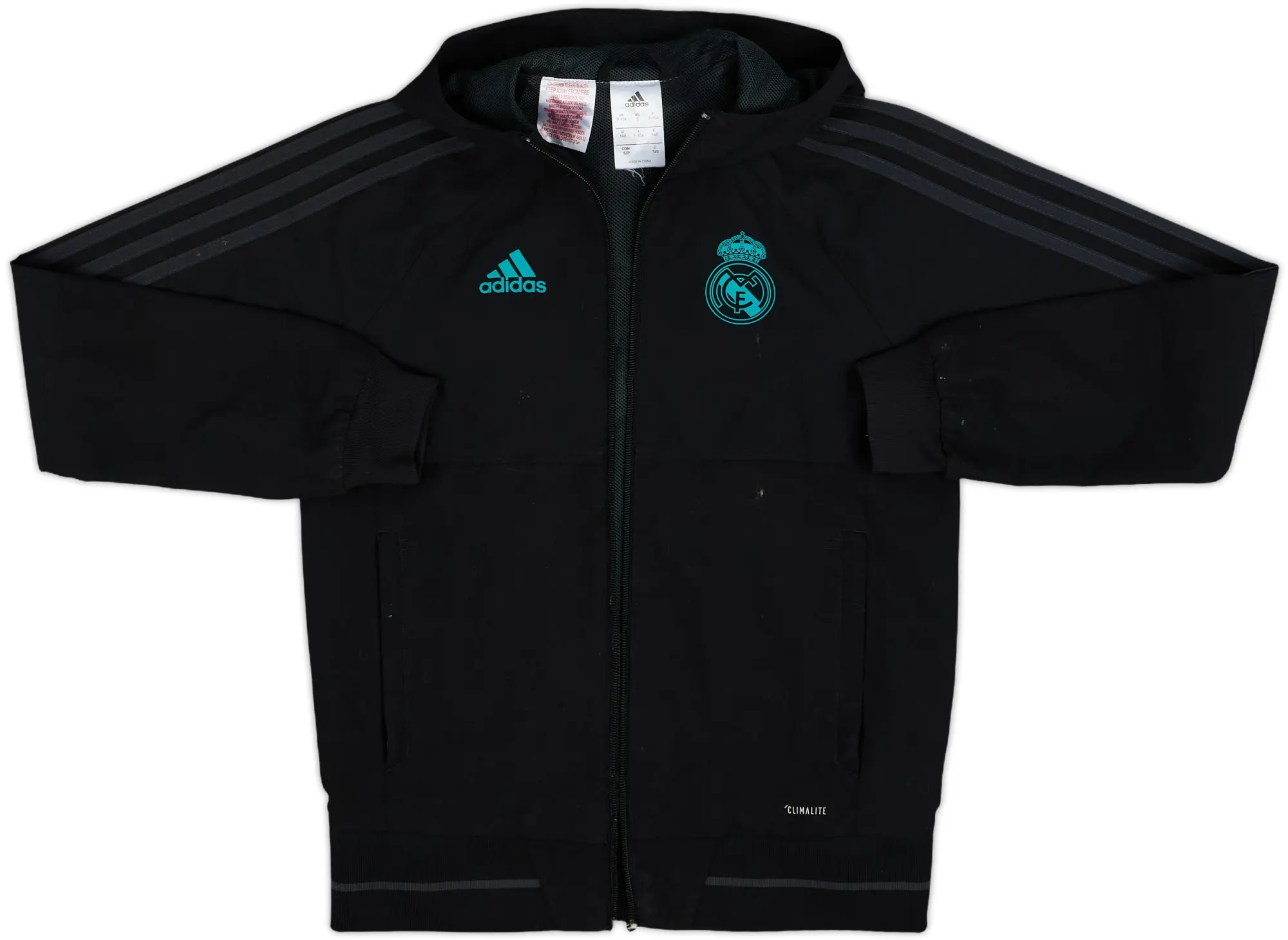 2017-18 Real Madrid adidas Hooded Track Jacket - 4/10 - (S.Boys)