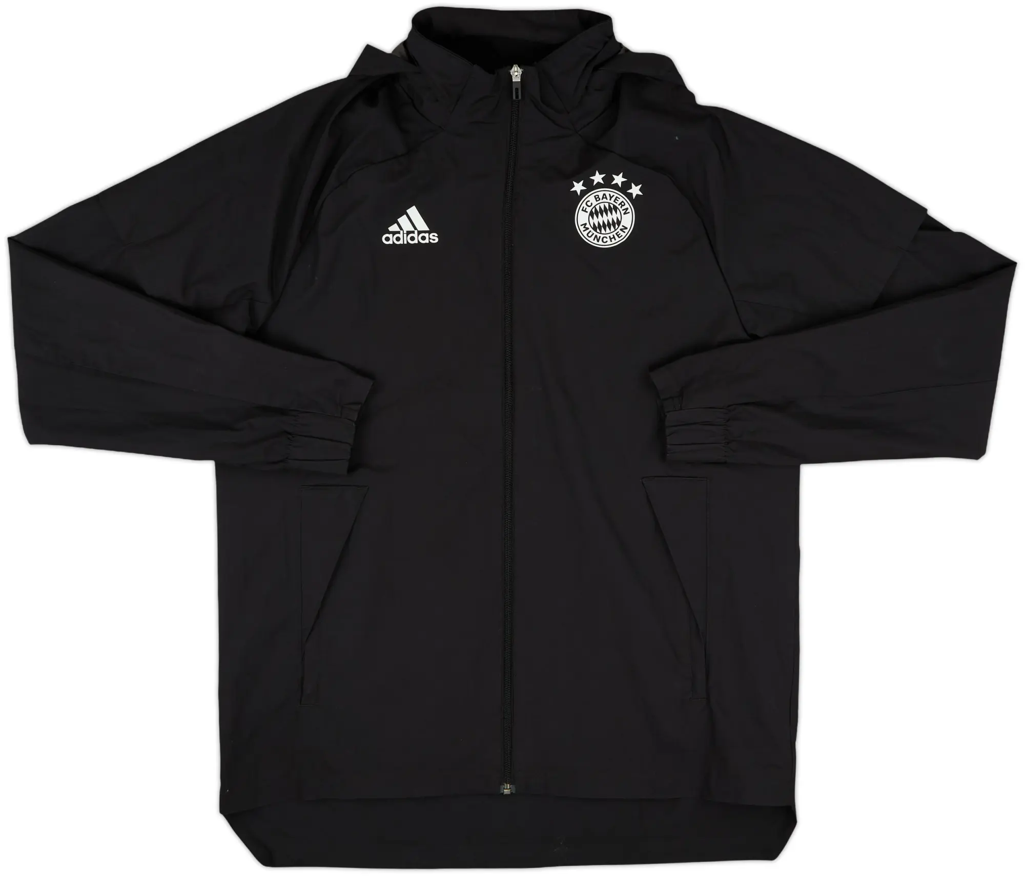 2020-21 Bayern Munich adidas Hooded Rain Jacket - 7/10 - (M)