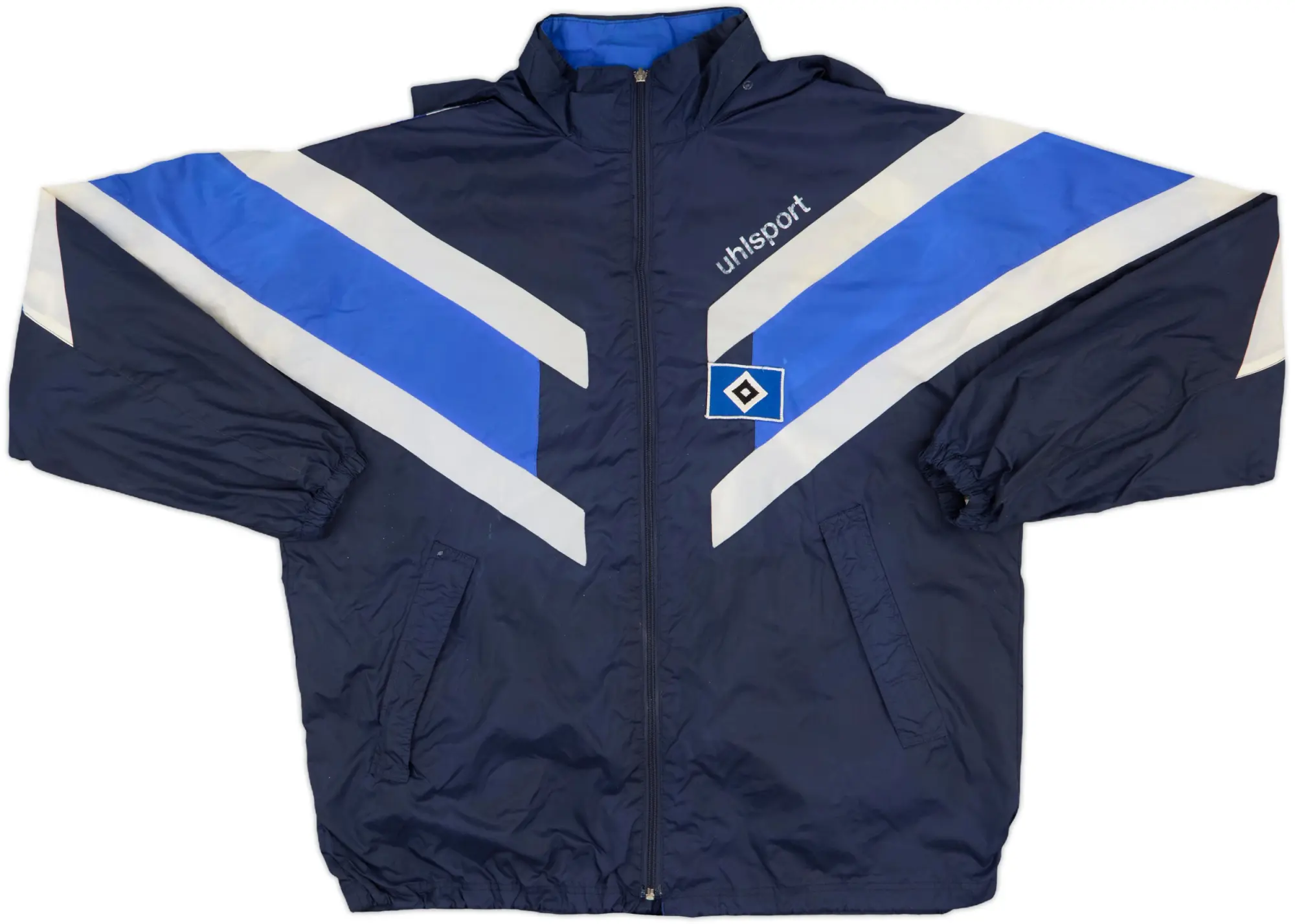 1995-96 Hamburg Uhlsport Hooded Rain Jacket - 4/10 - (M/L)