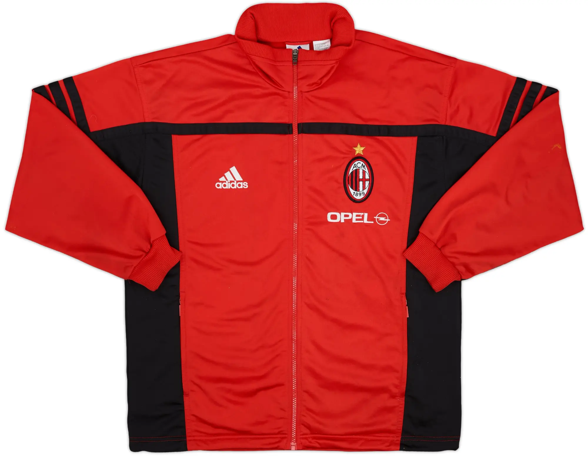 2000-01 AC Milan adidas Track Jacket - 8/10 - (L)
