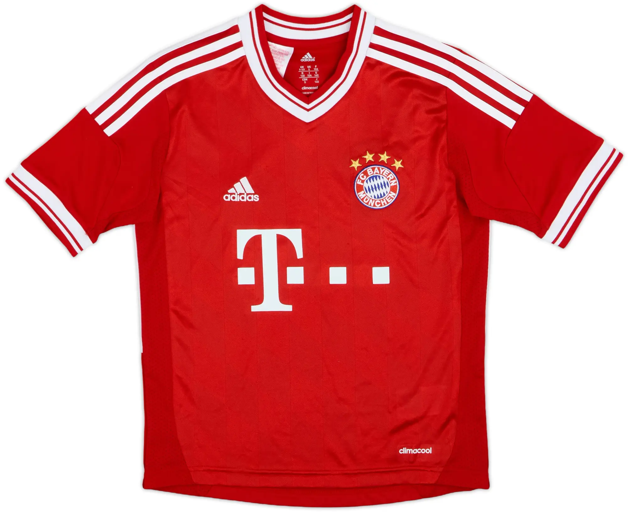 adidas Bayern Munich Boys SS Home Shirt 2013/14