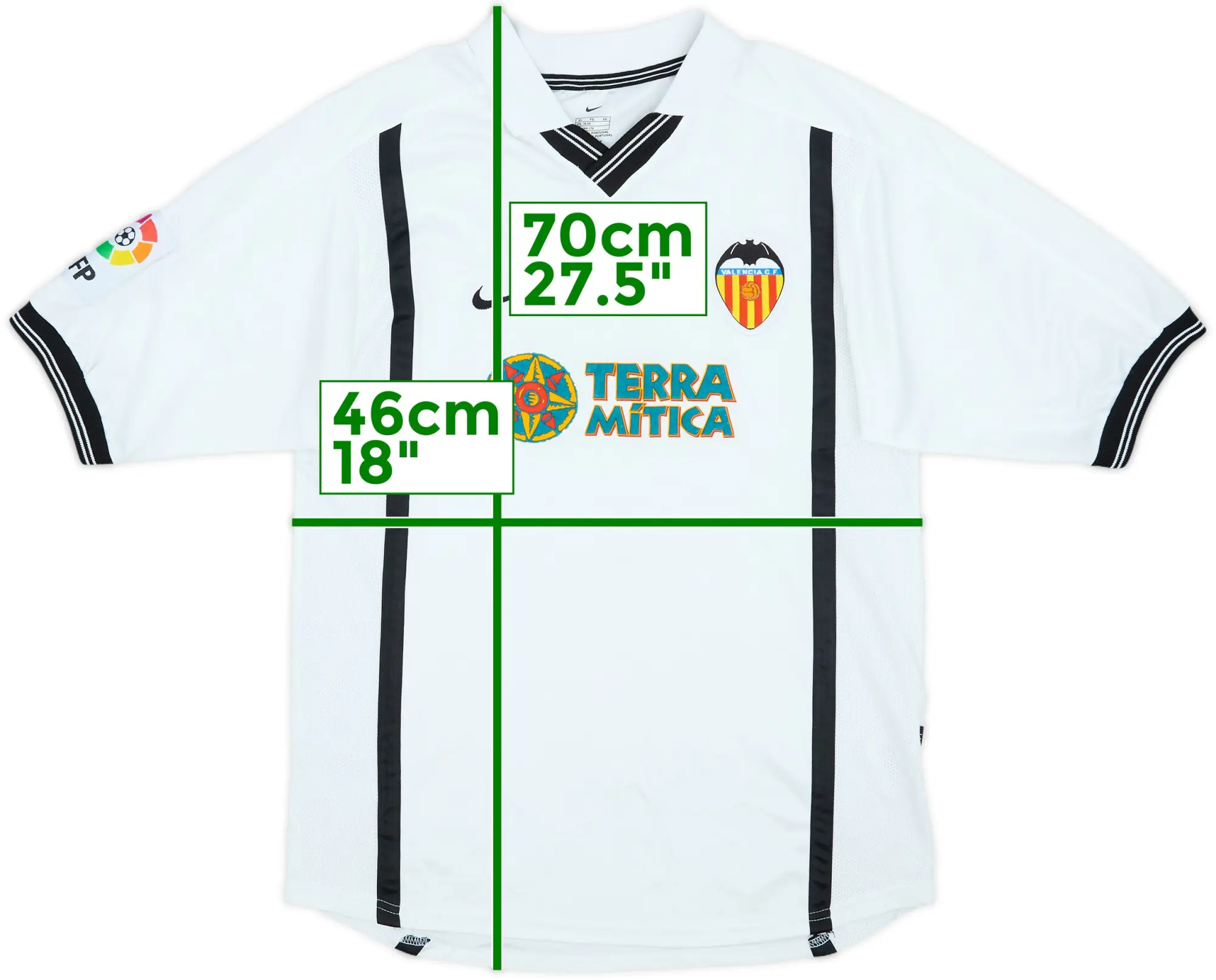 Nike Valencia Boys SS Home Shirt 2000/01