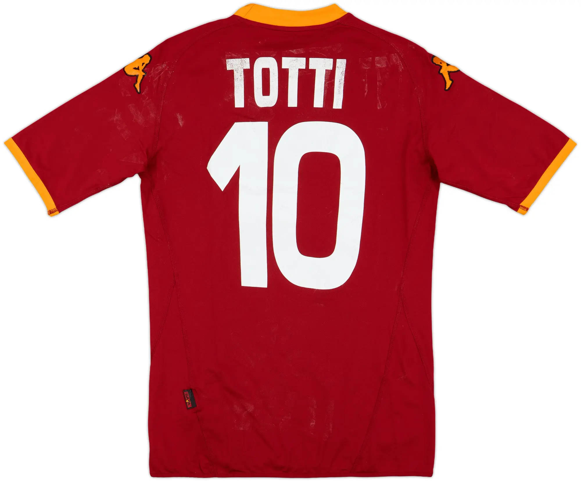 2007-08 Roma Home Shirt Totti #10 - 5/10 - (M)