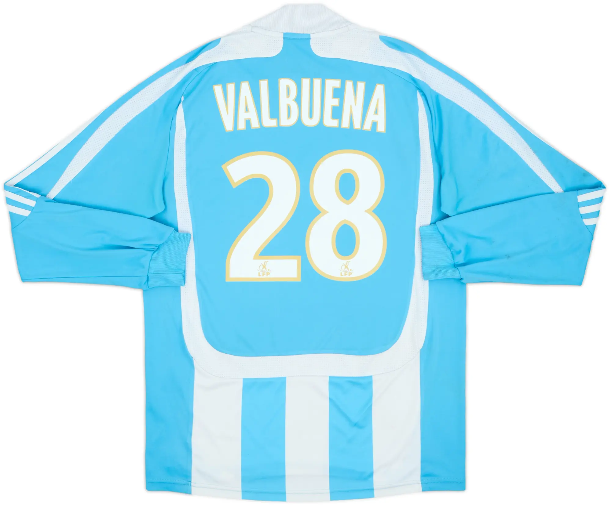 2007-08 Olympique Marseille Away L/S Shirt Valbuena #28 - 5/10 - (S)
