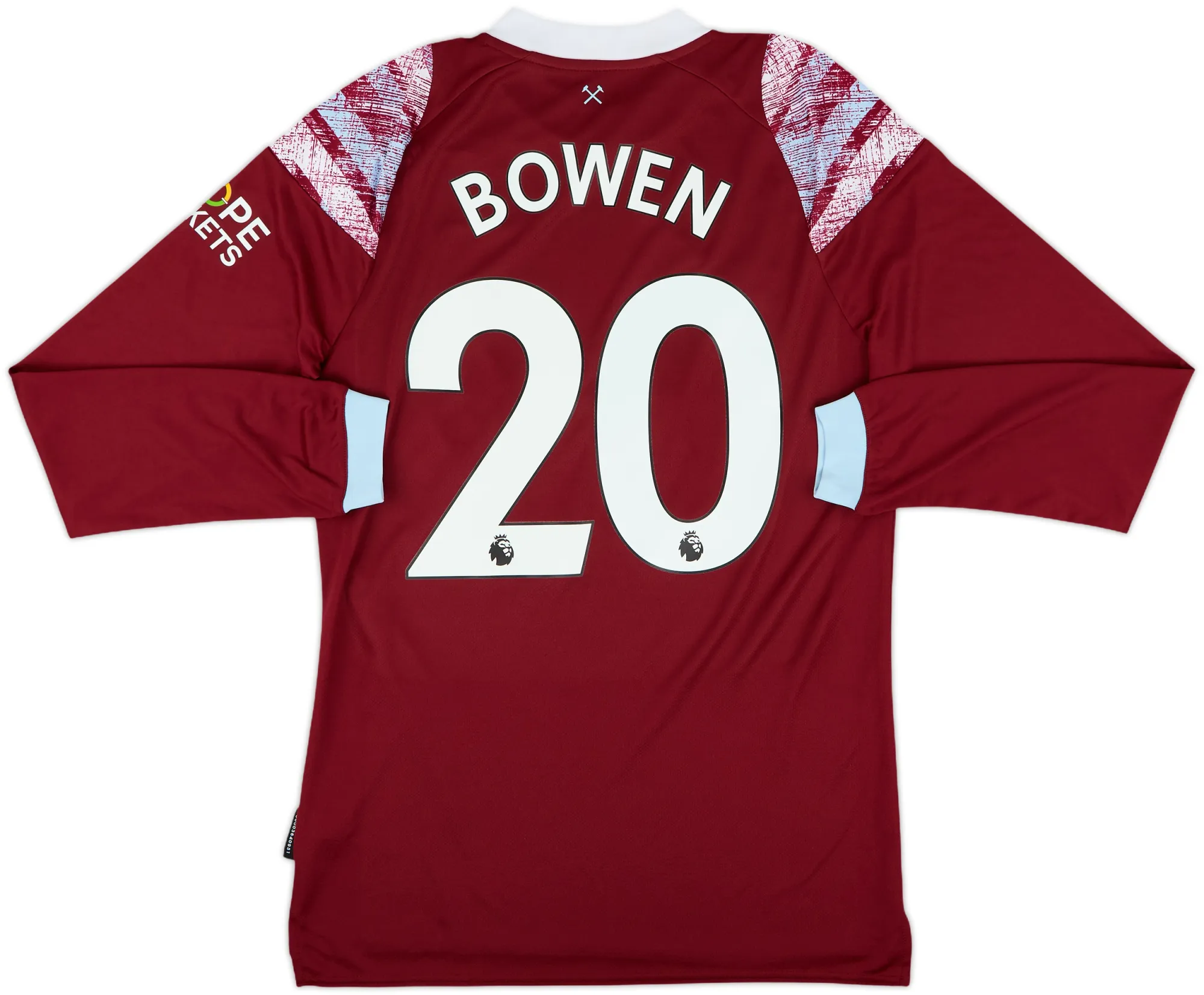 Umbro West Ham United Mens LS Home Shirt 2022/23