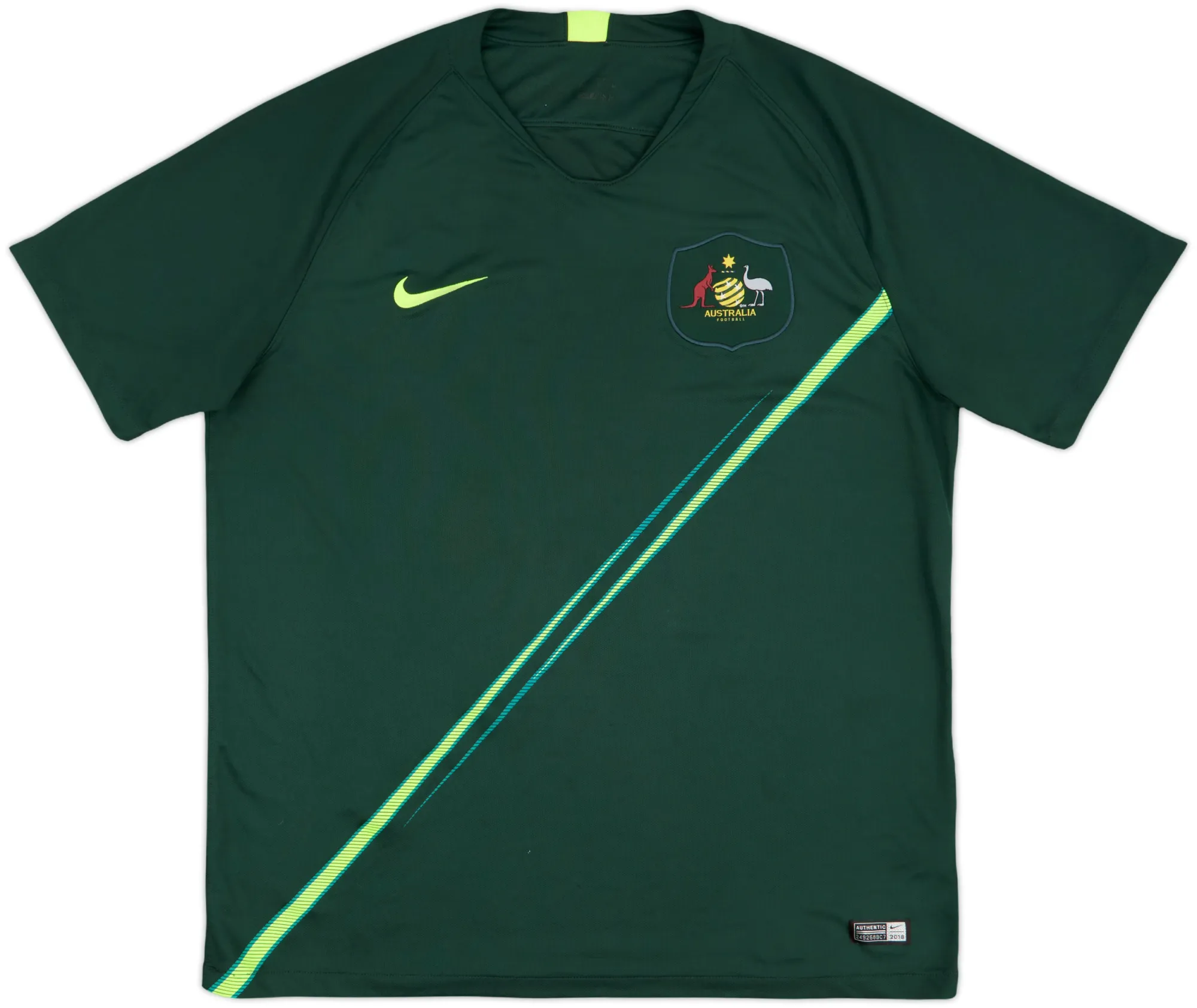 Nike Australia Mens SS Away Shirt 2018