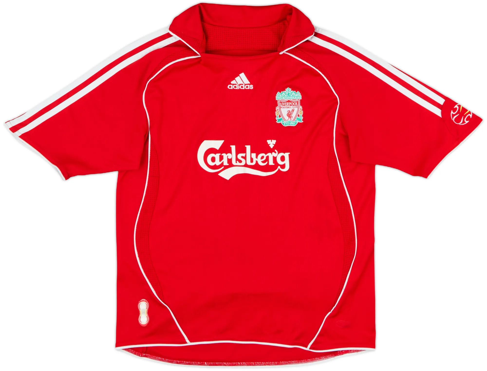 adidas Liverpool Boys SS Home Shirt 2006/08