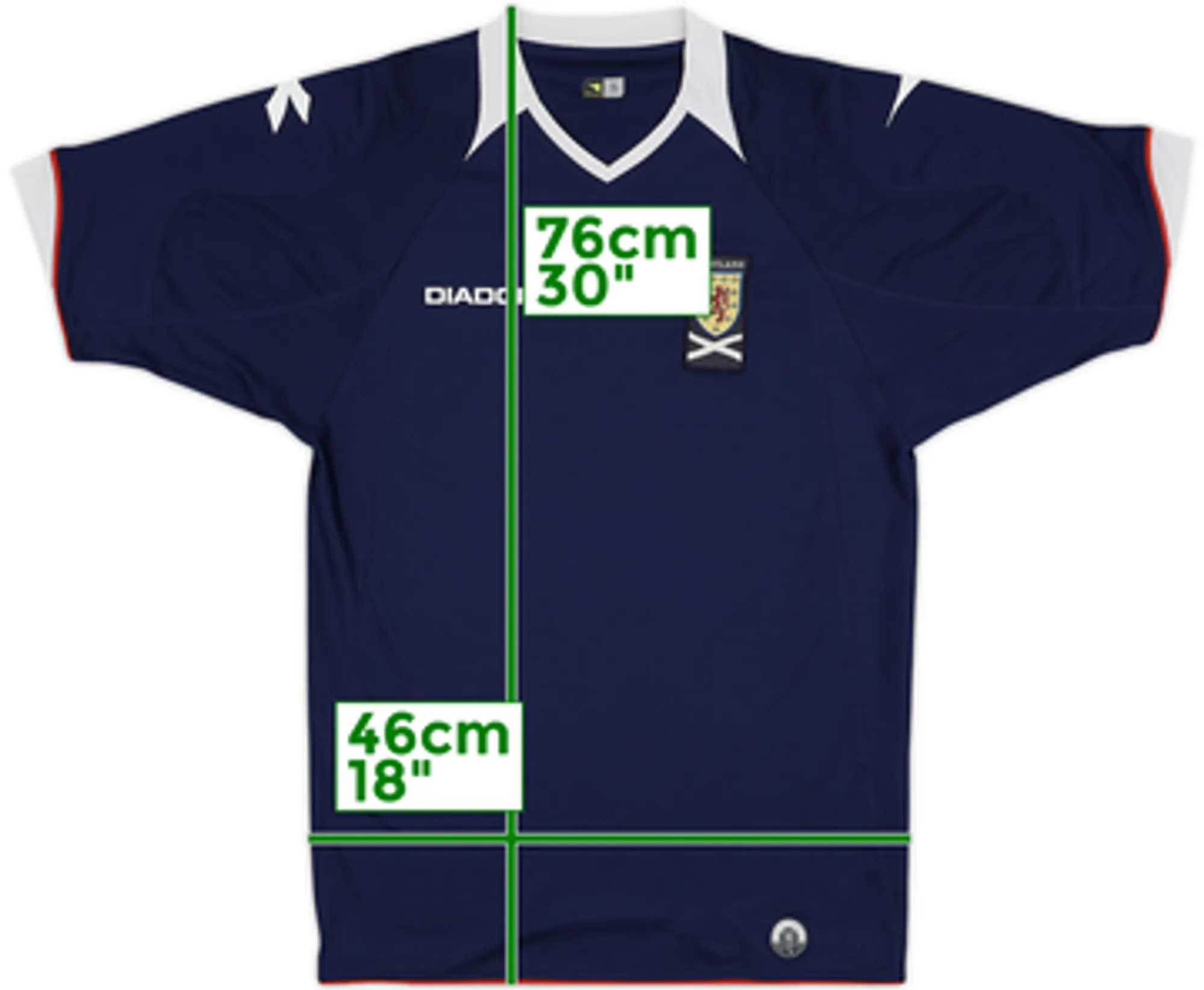 Diadora Scotland Mens SS Home Shirt 2008