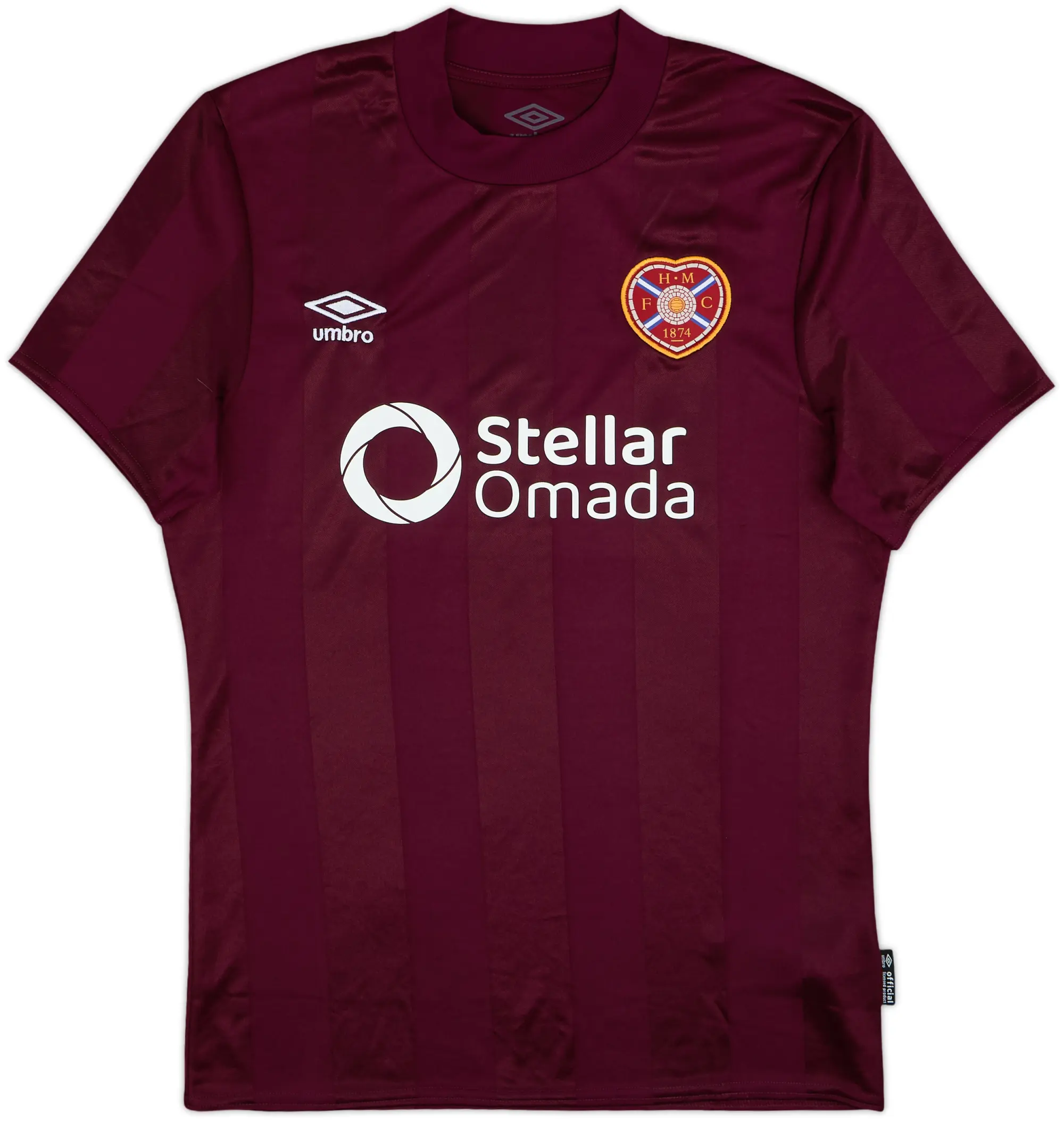 Umbro Heart of Midlothian Mens SS Home Shirt 2024/25