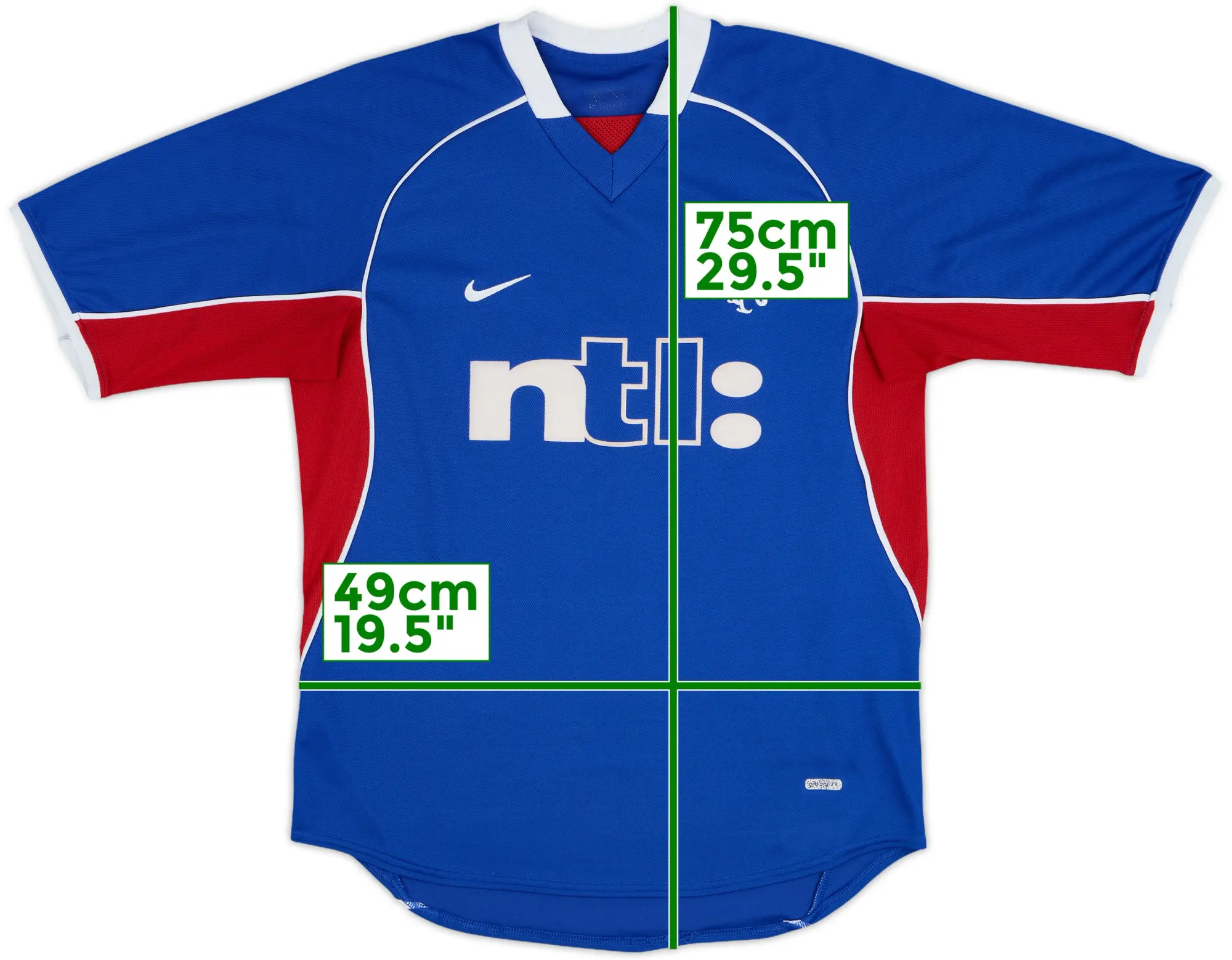 Nike Rangers Mens SS Home Shirt 2001/02