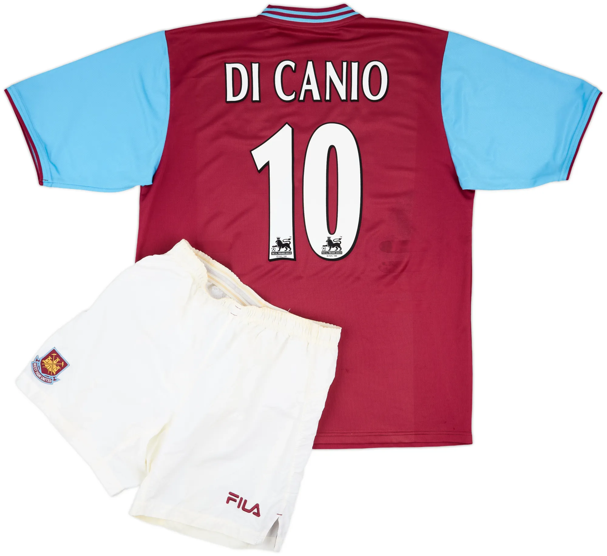 Fila West Ham United Mens SS Home Shirt 2001/03