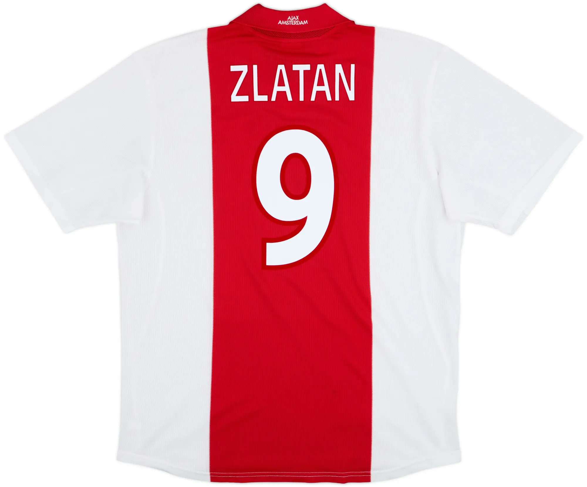 2001-02 Ajax Home Shirt Zlatan #9 - 8/10 - (XL)