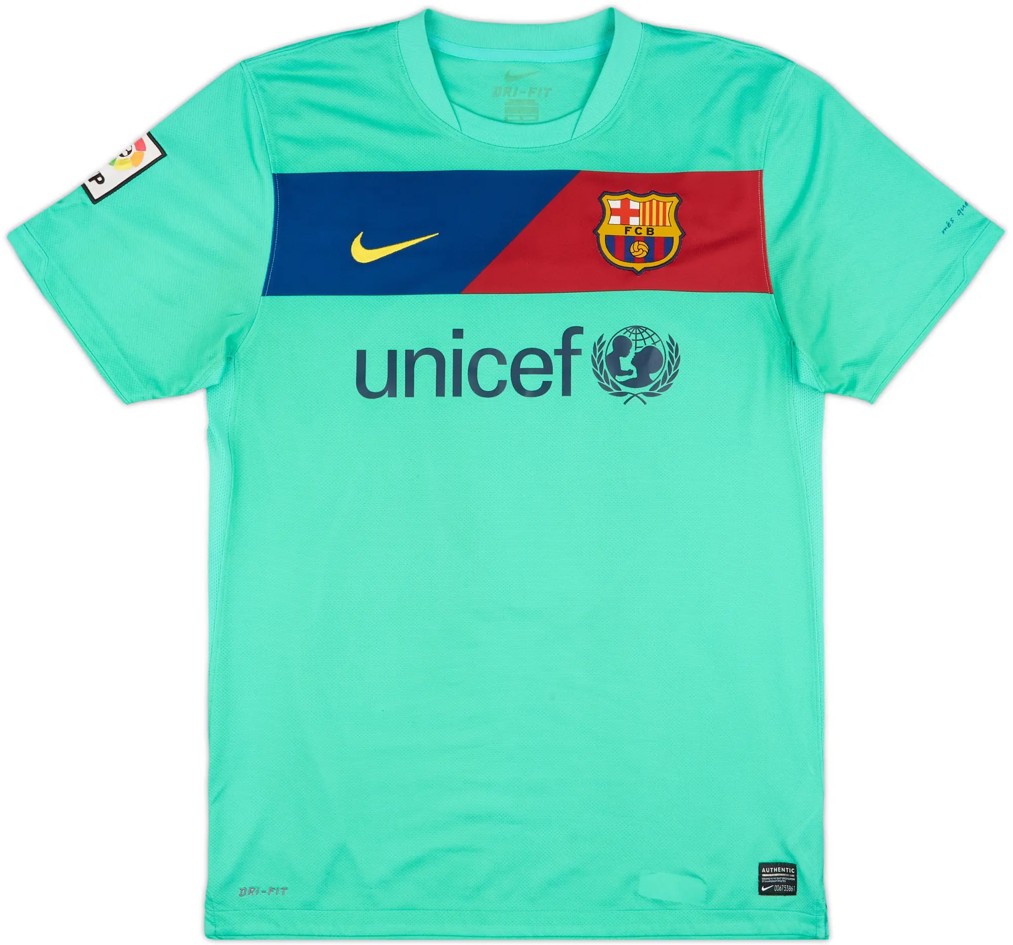 Nike Barcelona Mens SS Away Shirt 2010/11
