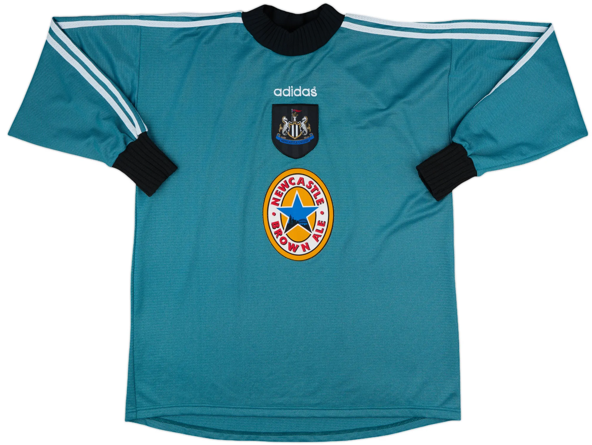 adidas Newcastle United Mens LS Goalkeeper Home Shirt 1996/97