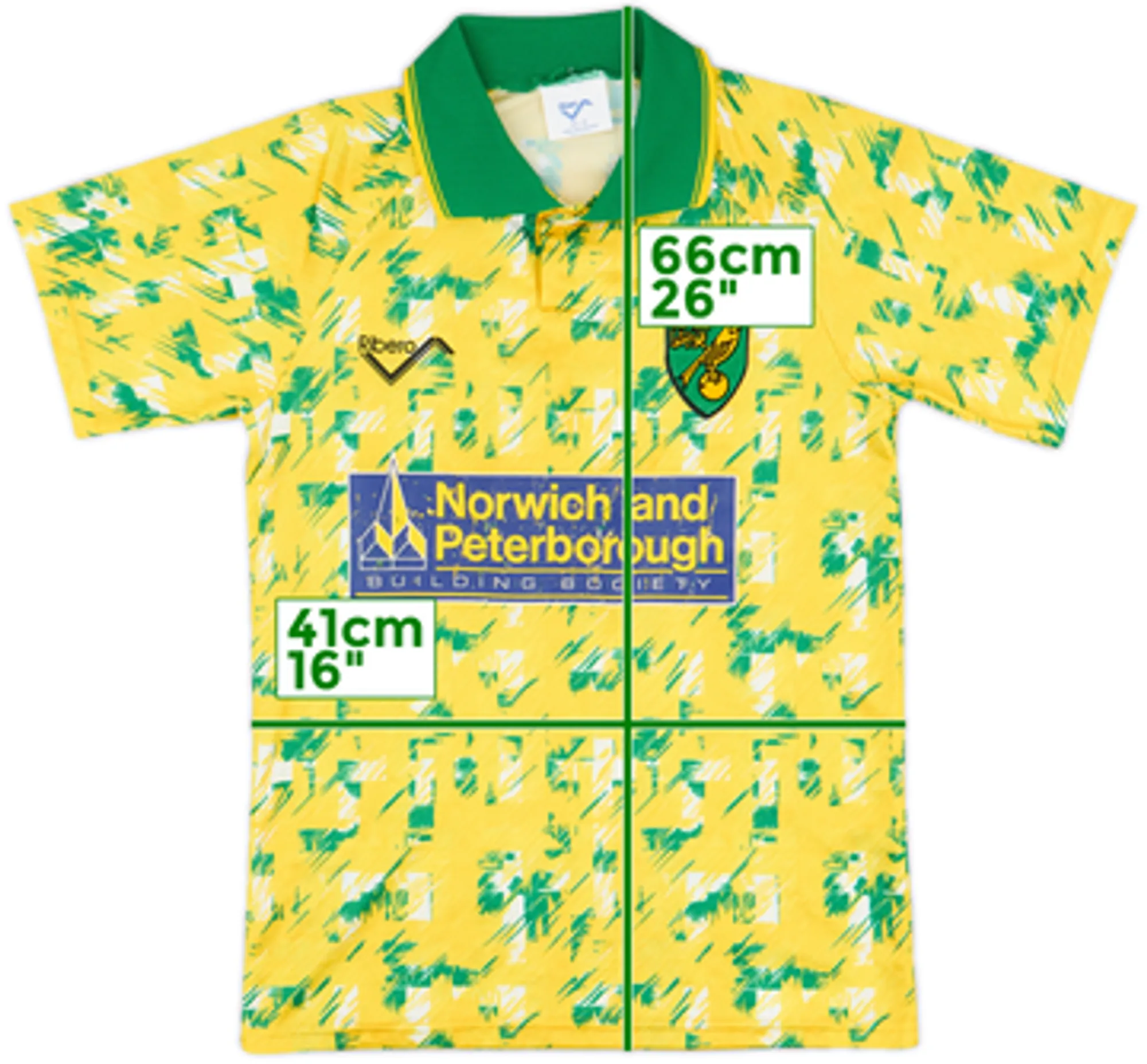 Home Norwich City Boys SS Home Shirt 1992/94