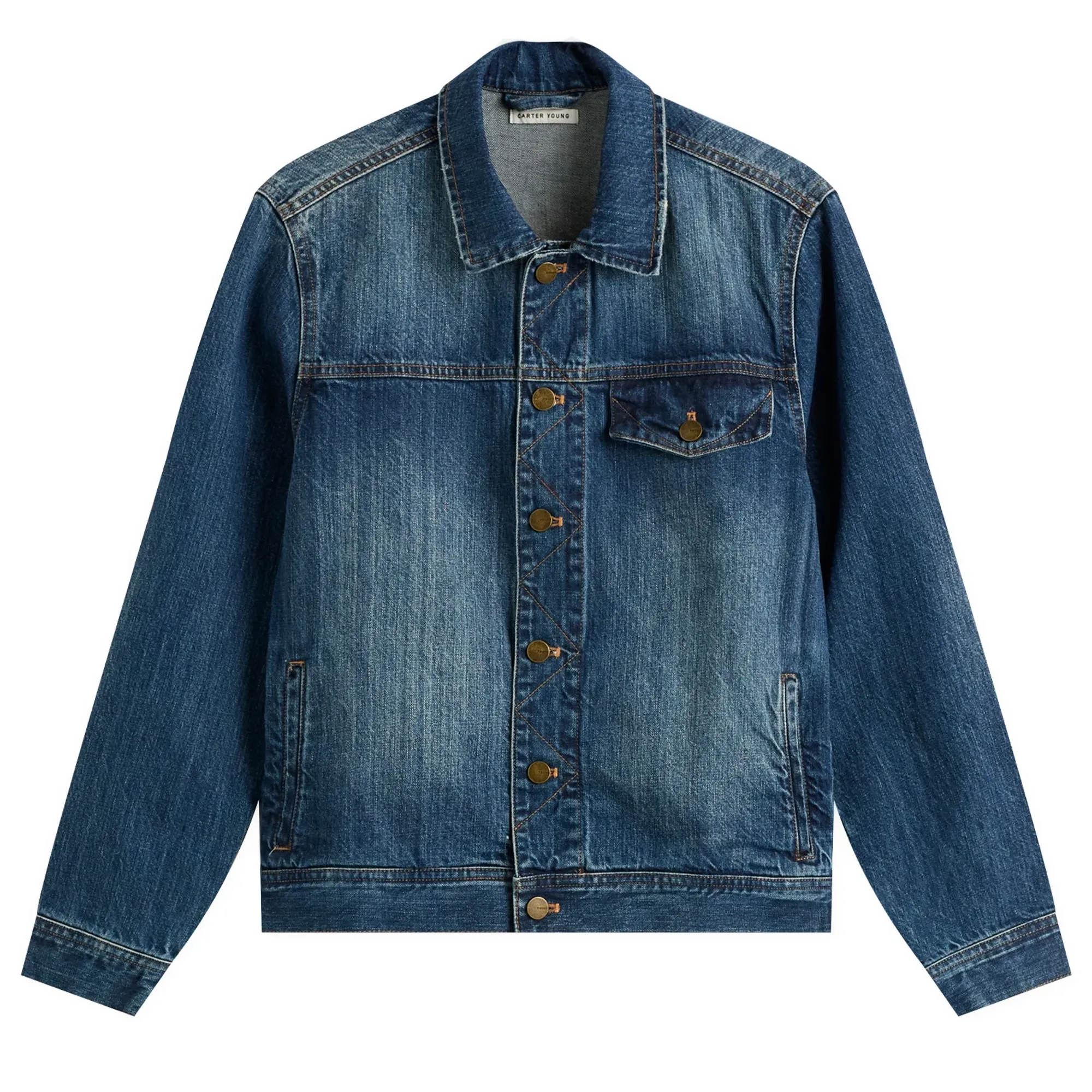 Carter Young Men's Arch Denim Jacket Sawyer Wash