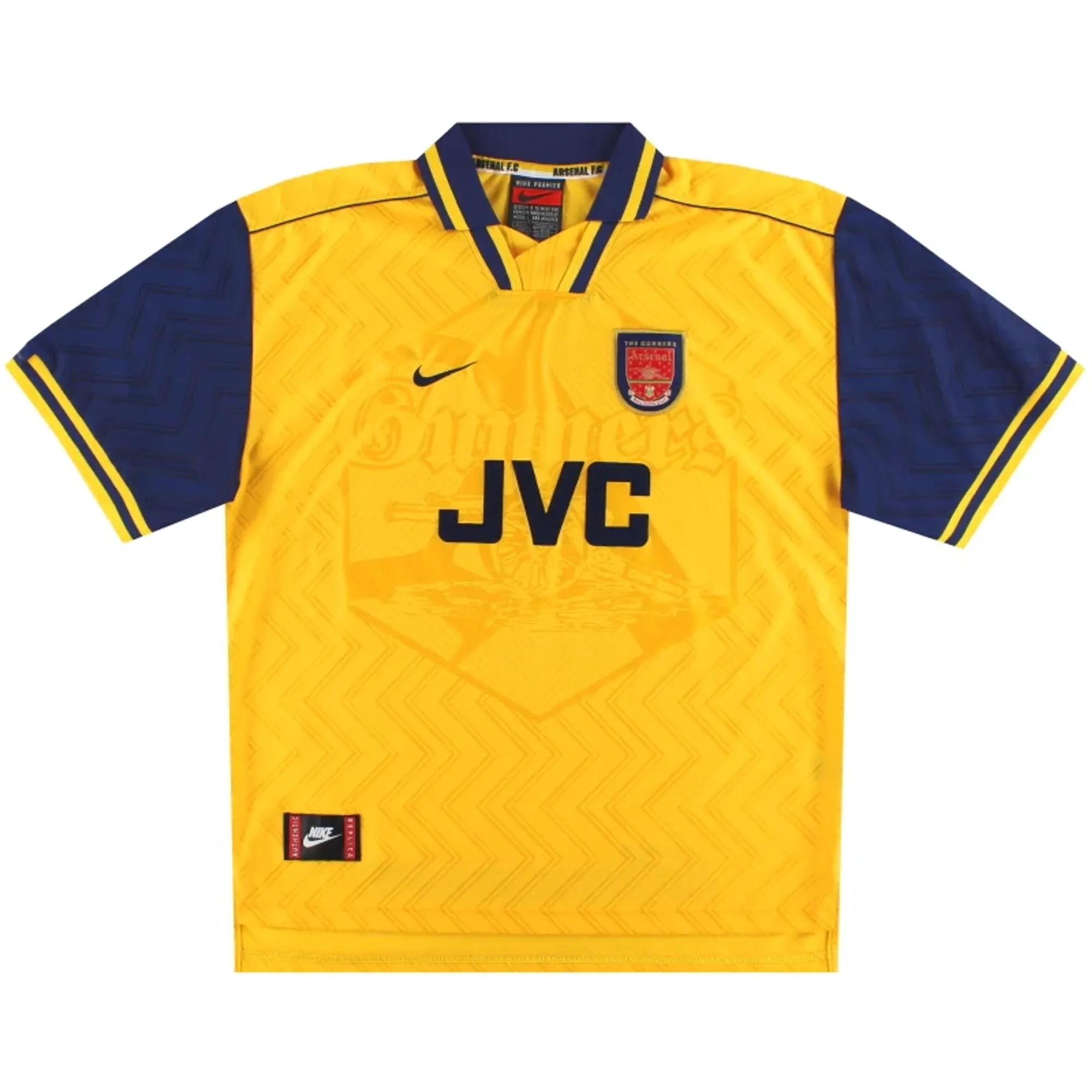 1996-97 Arsenal Nike Away Shirt M - Arsenal / Excellent 