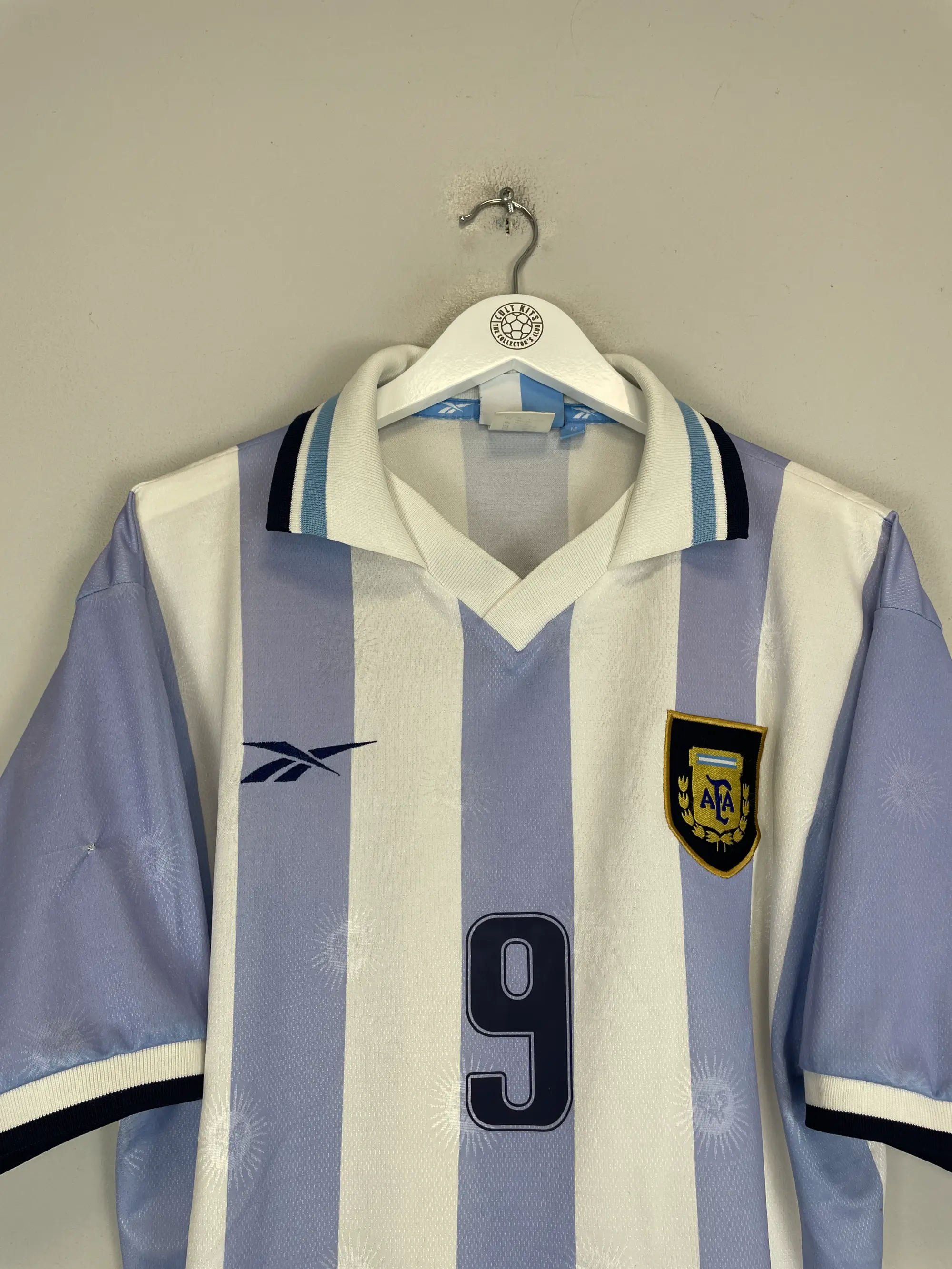 1999/00 ARGENTINA BATISTUTA #9 HOME SHIRT (M) REEBOK | CULT KITS