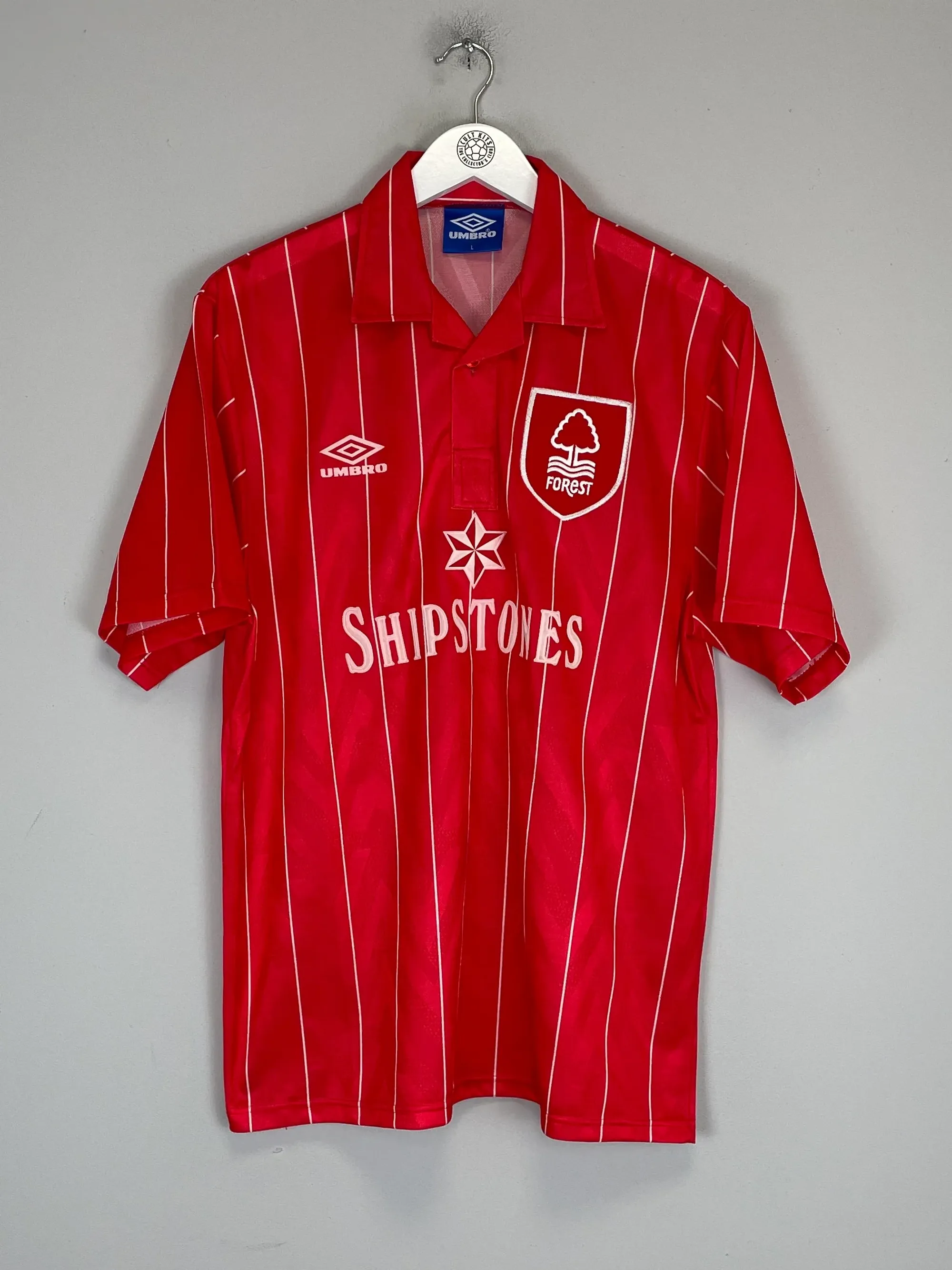 1992/93 NOTTINGHAM FOREST #7 *MINT* HOME SHIRT (L) UMBRO | CULT KITS