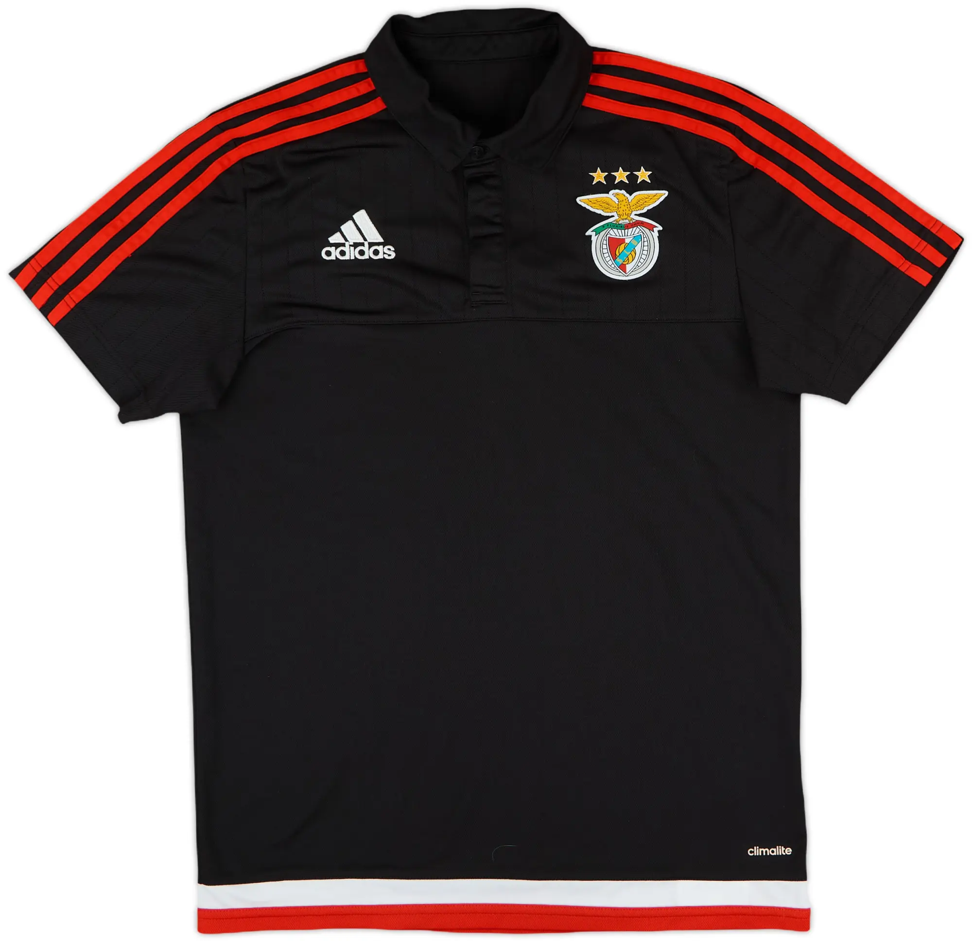 2015-16 Benfica adidas Polo Shirt - 9/10 - (S)