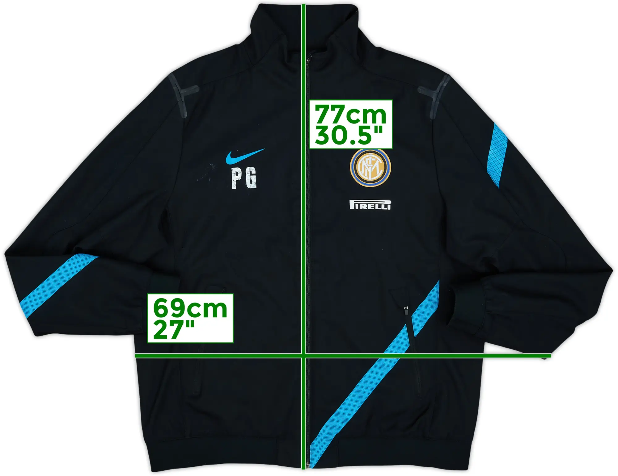 2012-13 Inter Milan Staff Issue Nike Track Jacket 'PG' - 6/10 - (L)