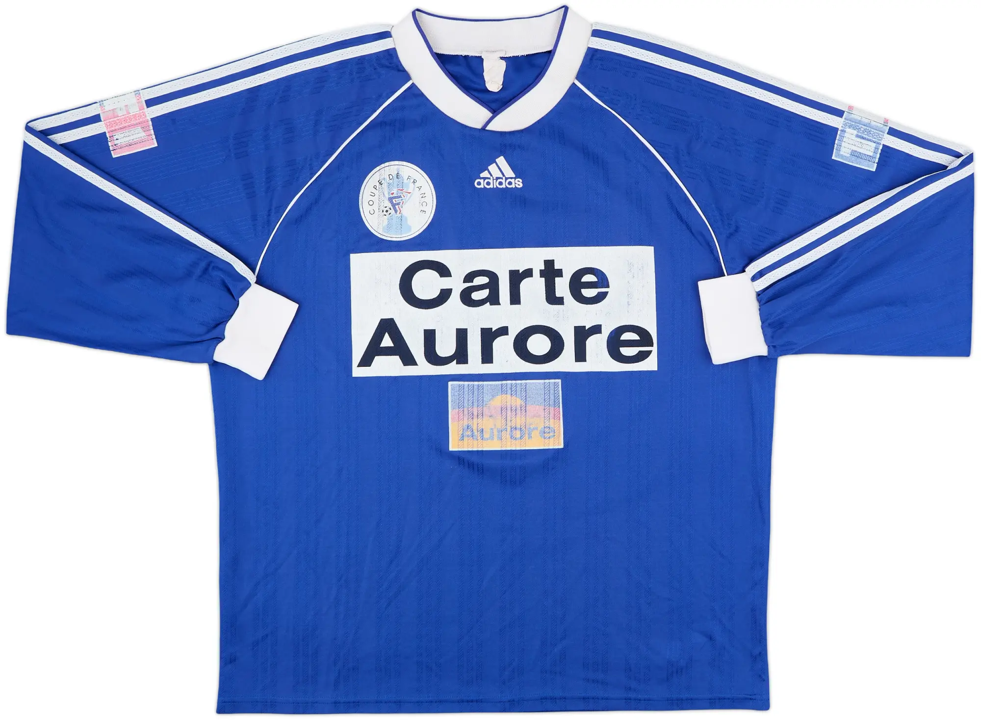 adidas France Mens LS Home Shirt 1990