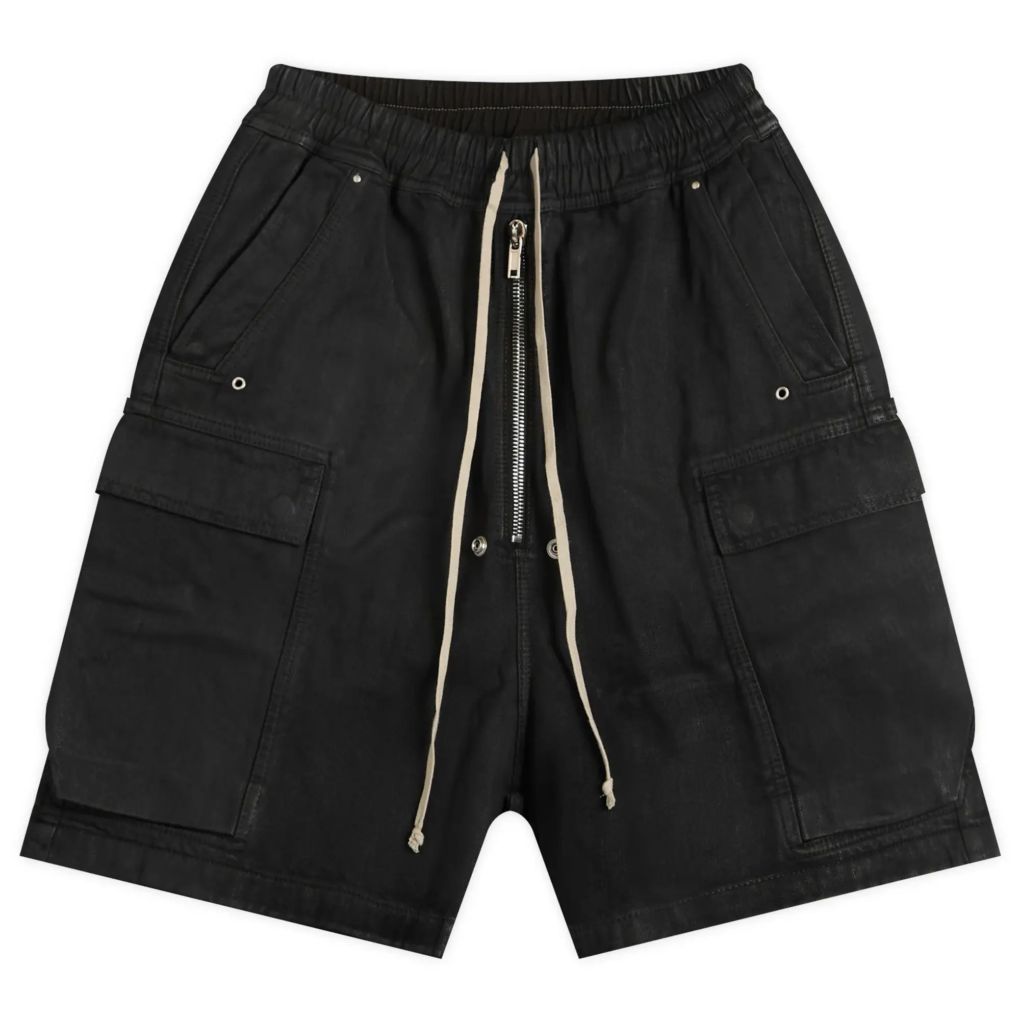 Rick Owens DRKSHDW Men's Cargobela Shorts Black Wax