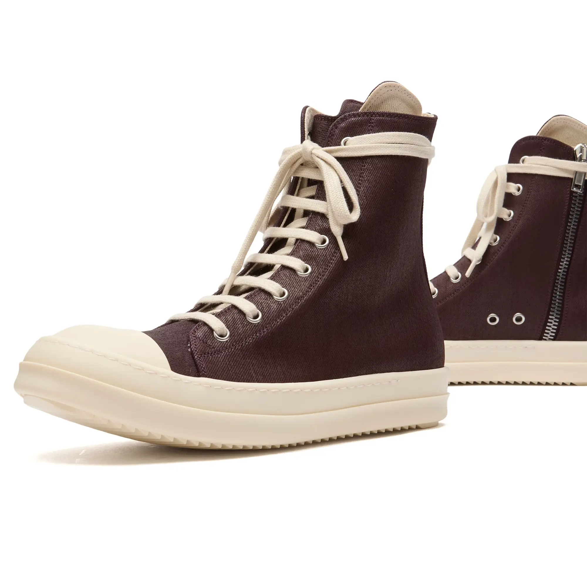 Rick Owens DRKSHDW Women's High Top Sneakers Scab Wax/Milk