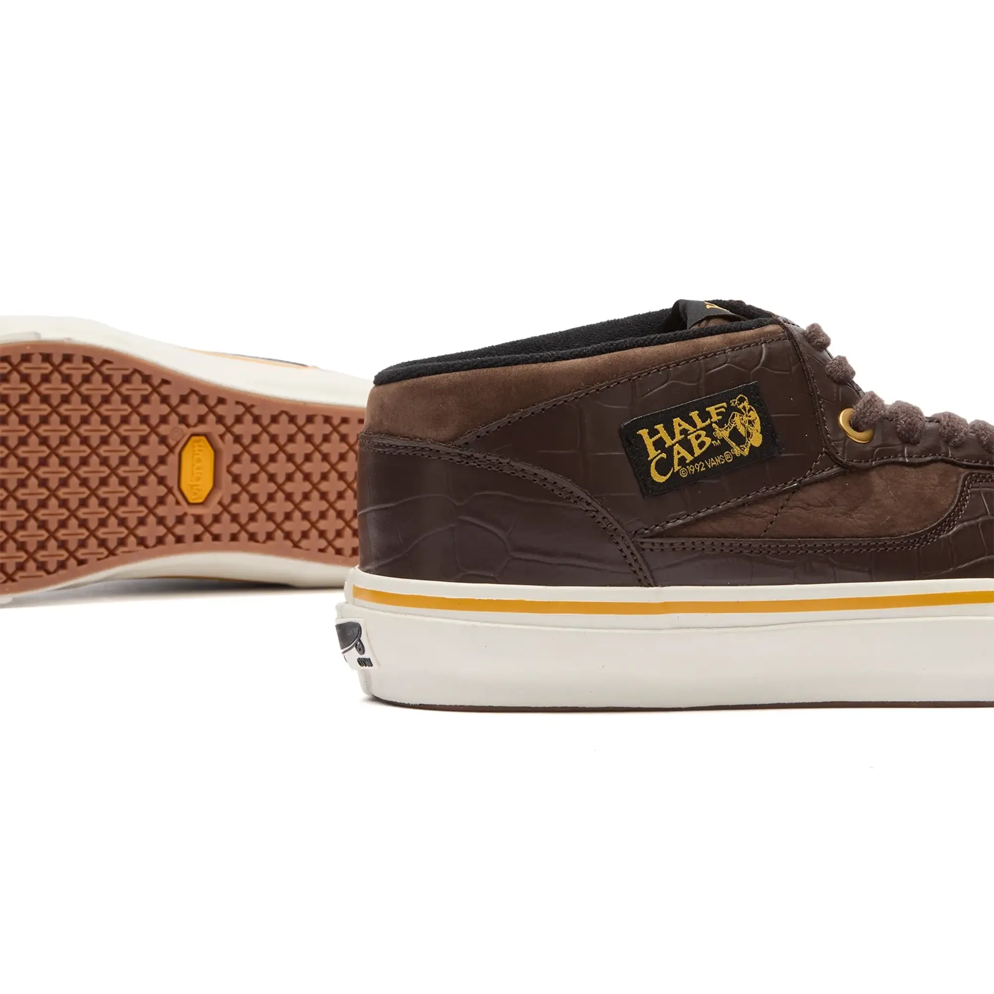 Vans Ruby 33 Half Cab Sneaker Demitasse Brown Patent