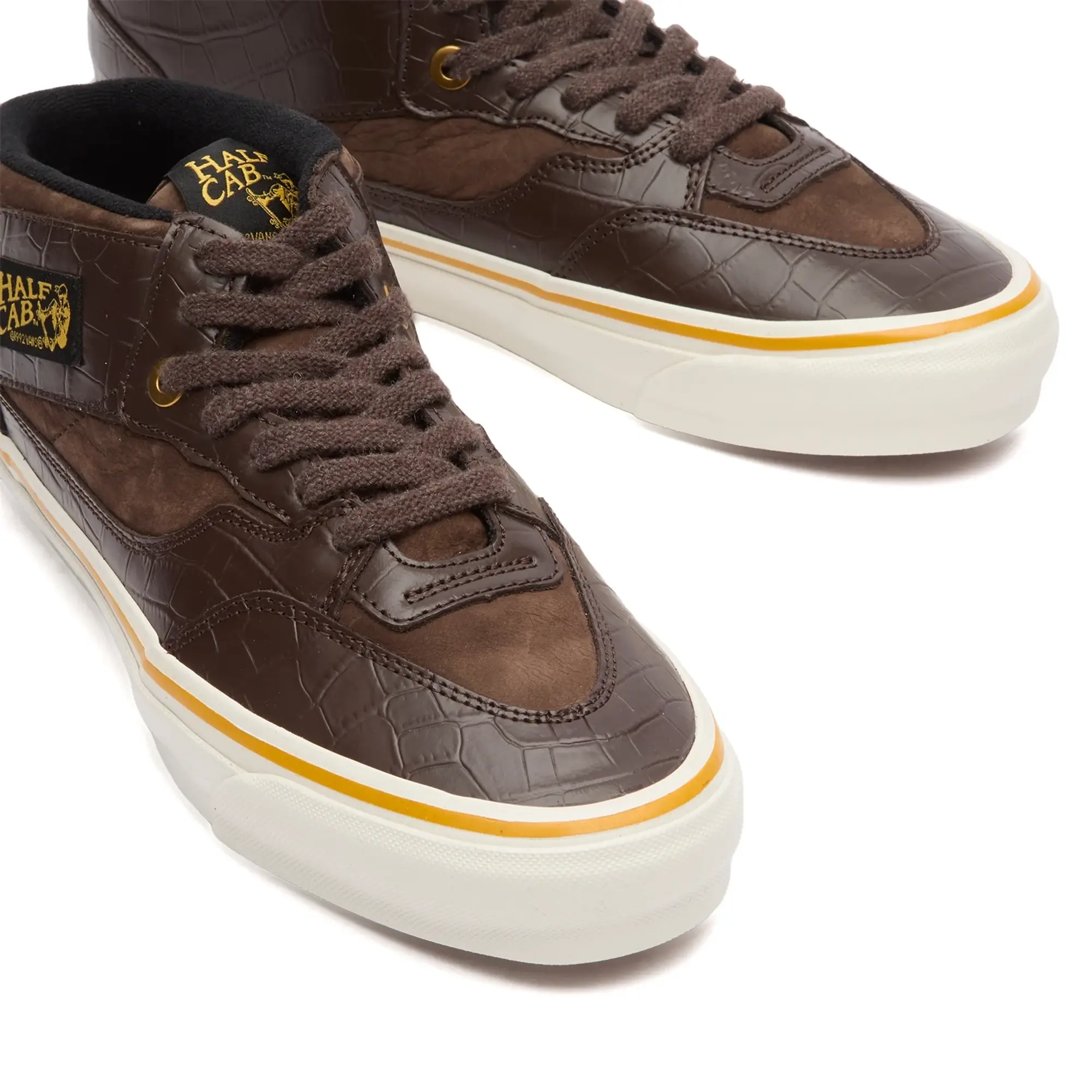 Vans Ruby 33 Half Cab Sneaker Demitasse Brown Patent
