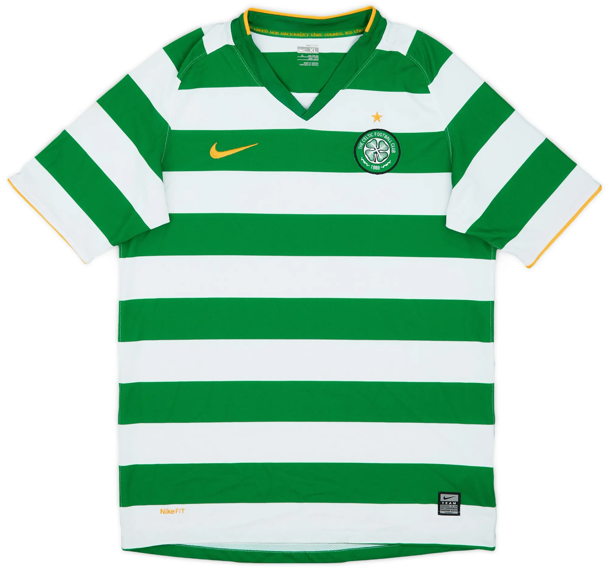 Nike Celtic Boys SS Home Shirt 2008/10
