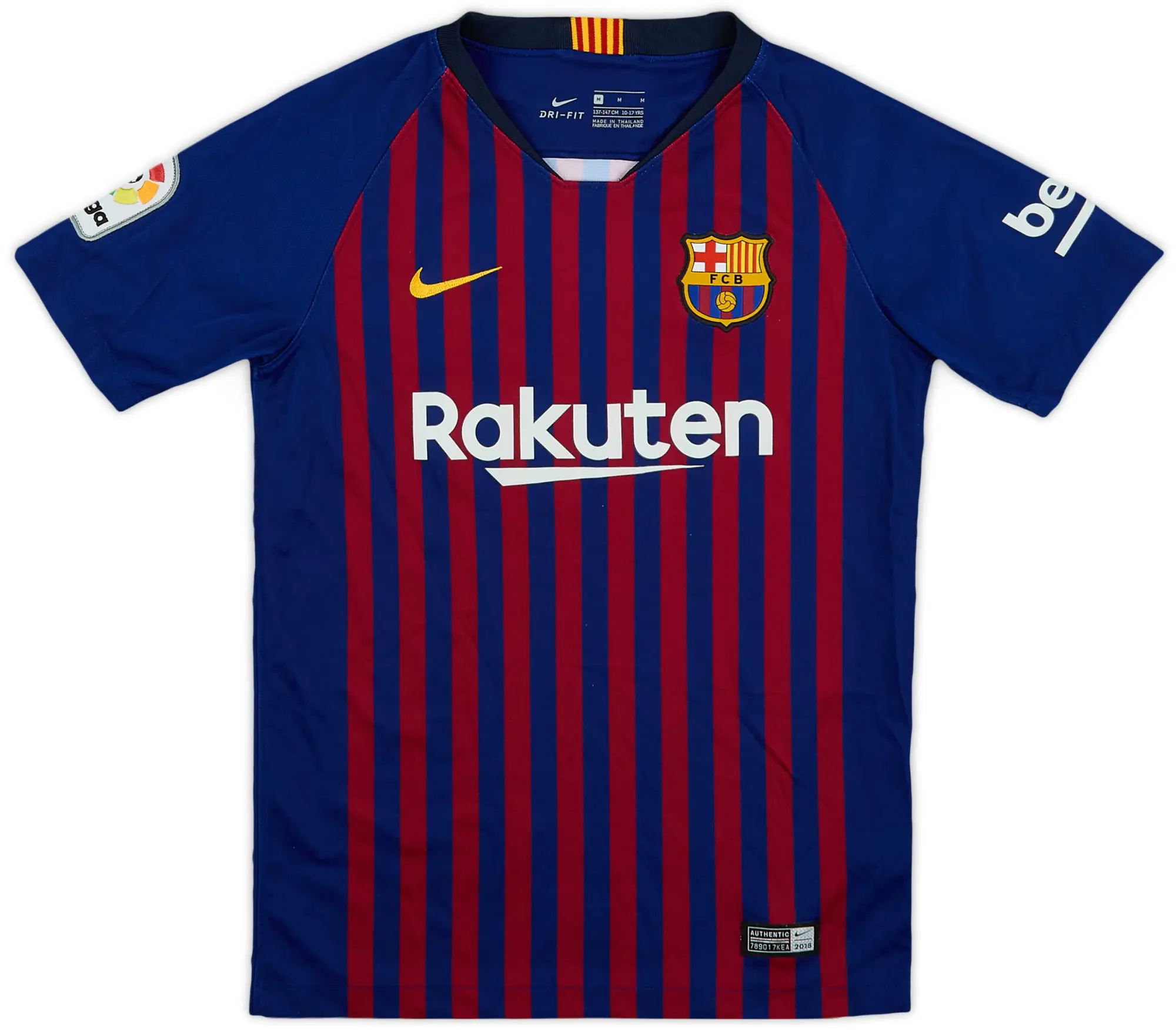 Nike Barcelona Boys SS Home Shirt 2018/19